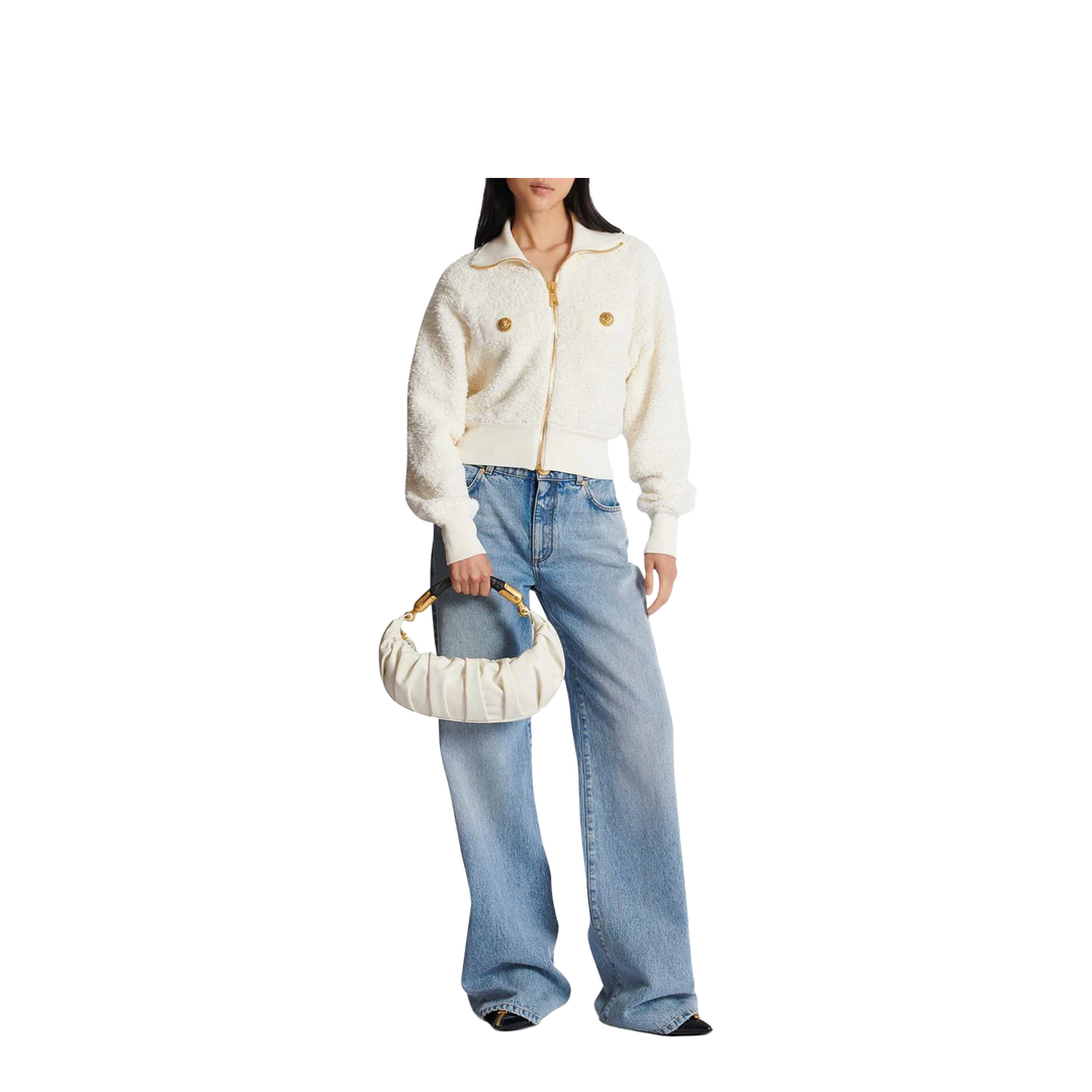 Ébène Medium Calfskin Handbag - Cream - Image 2