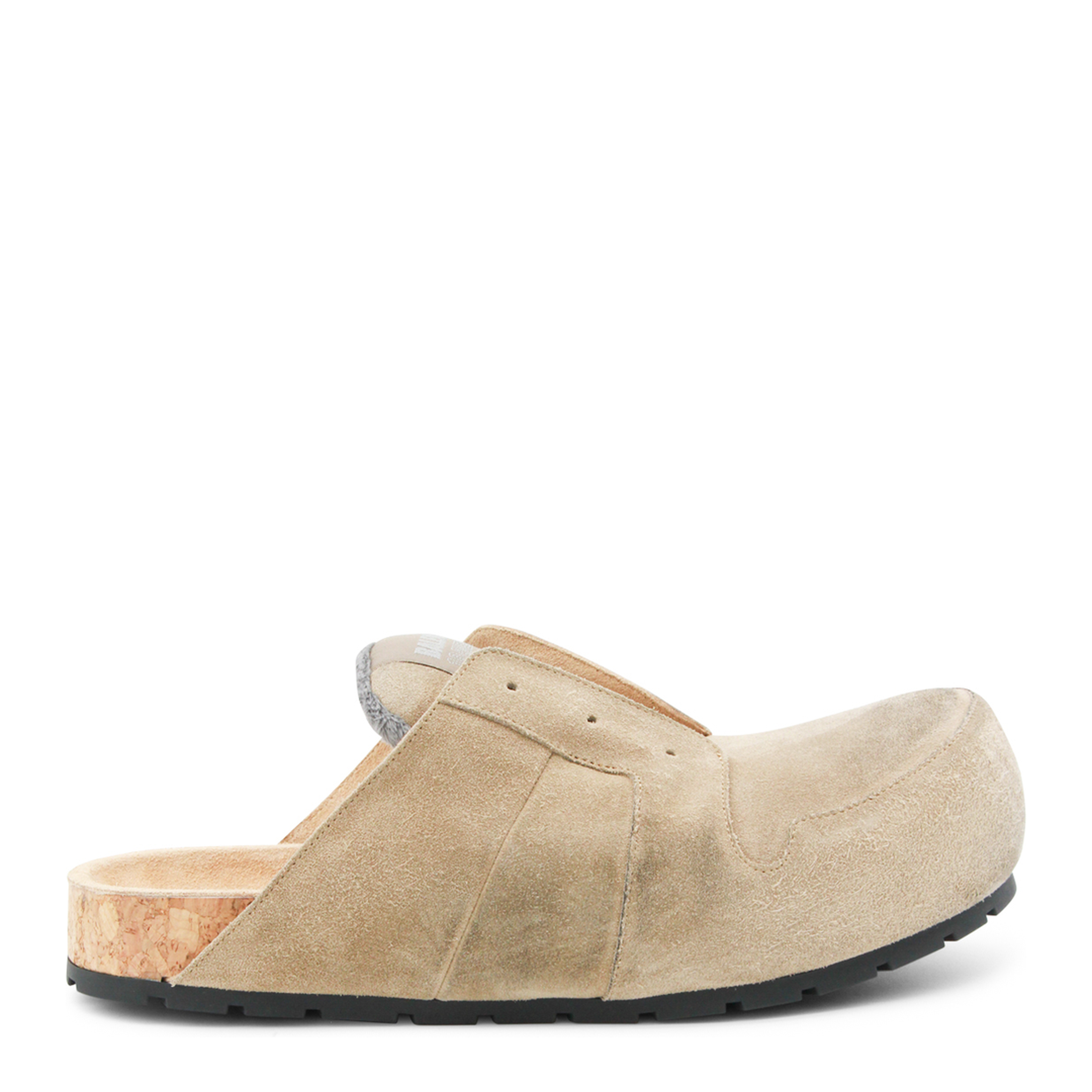 Dumbo Sabot in Distressed Suede Calfskin - Image 1