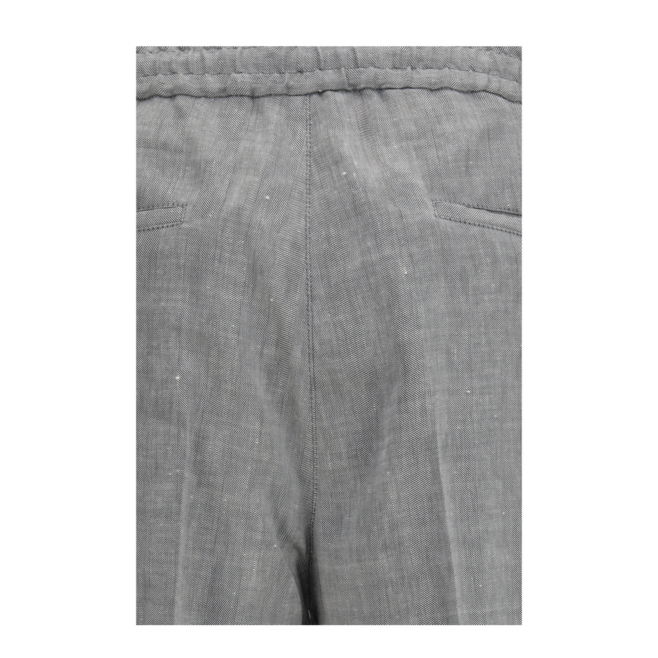 Herringbone Linen and Wool Pants - Image 3