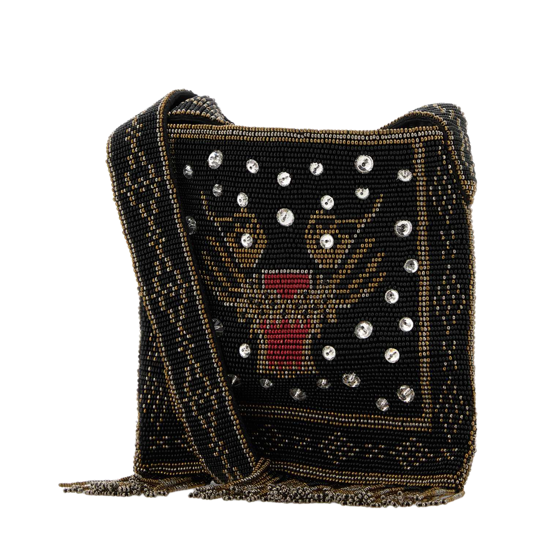 Embellished Fabric Crossbody Bag - Image 2
