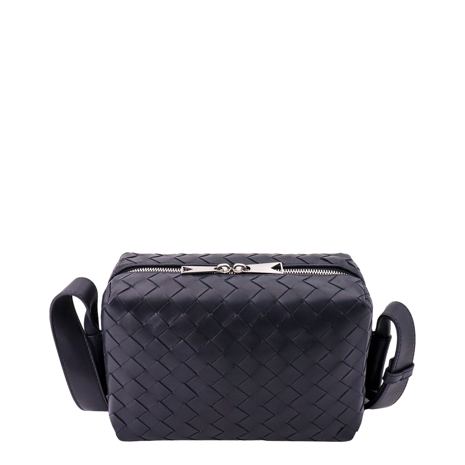 Intrecciato Leather Camera Bags - Black - Image 5