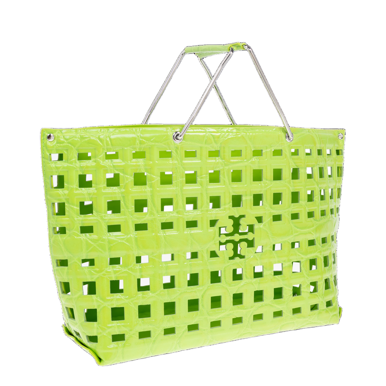 Le City Medium Raffia Basket - Natural/Camel - Image 4