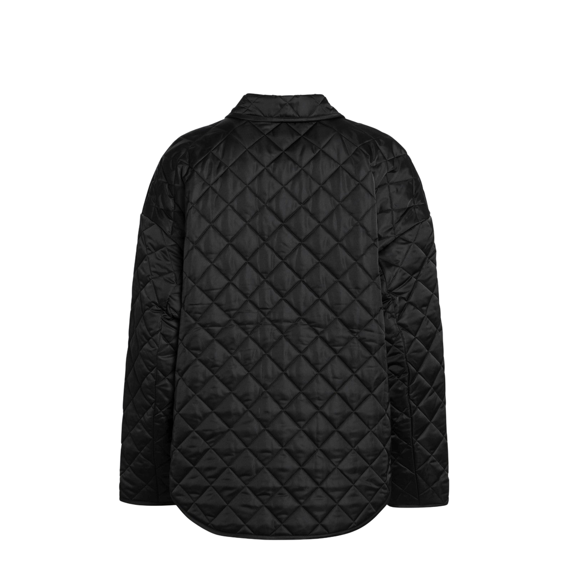 Black Quilted Jacket - Image 2
