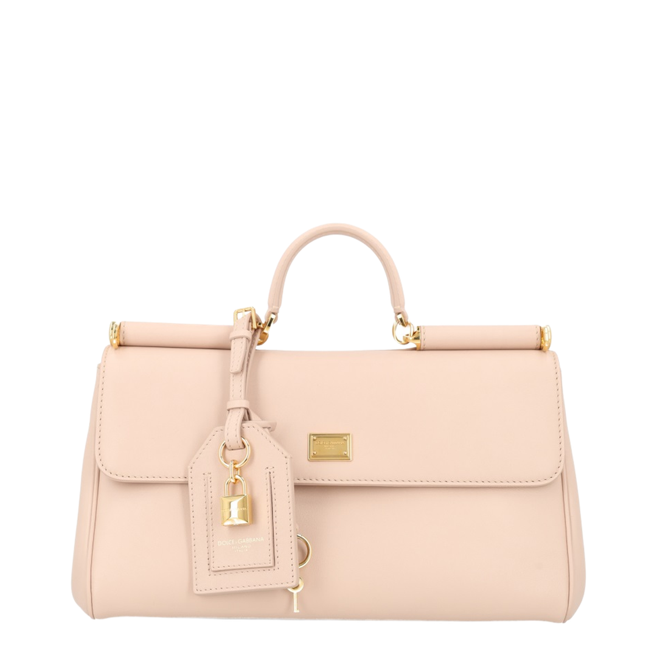 Calfskin Handbag - Beige - Image 1
