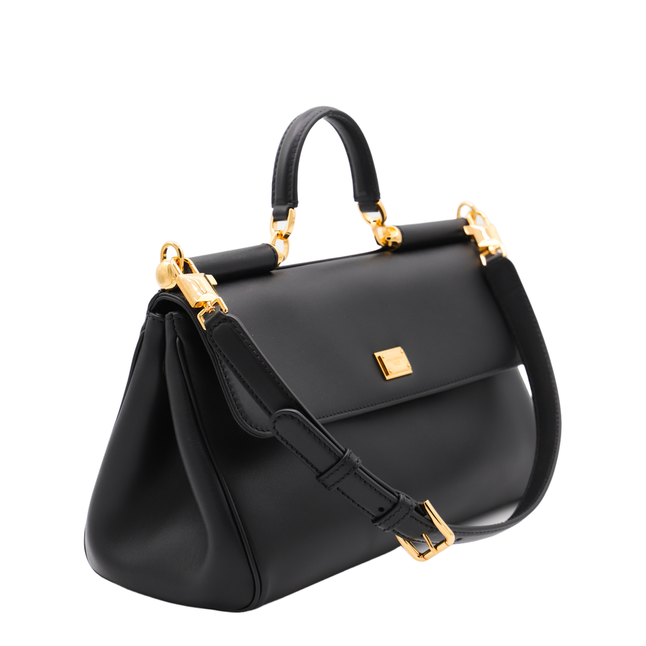 My Sicily Calfskin Handbag - Black - Image 4