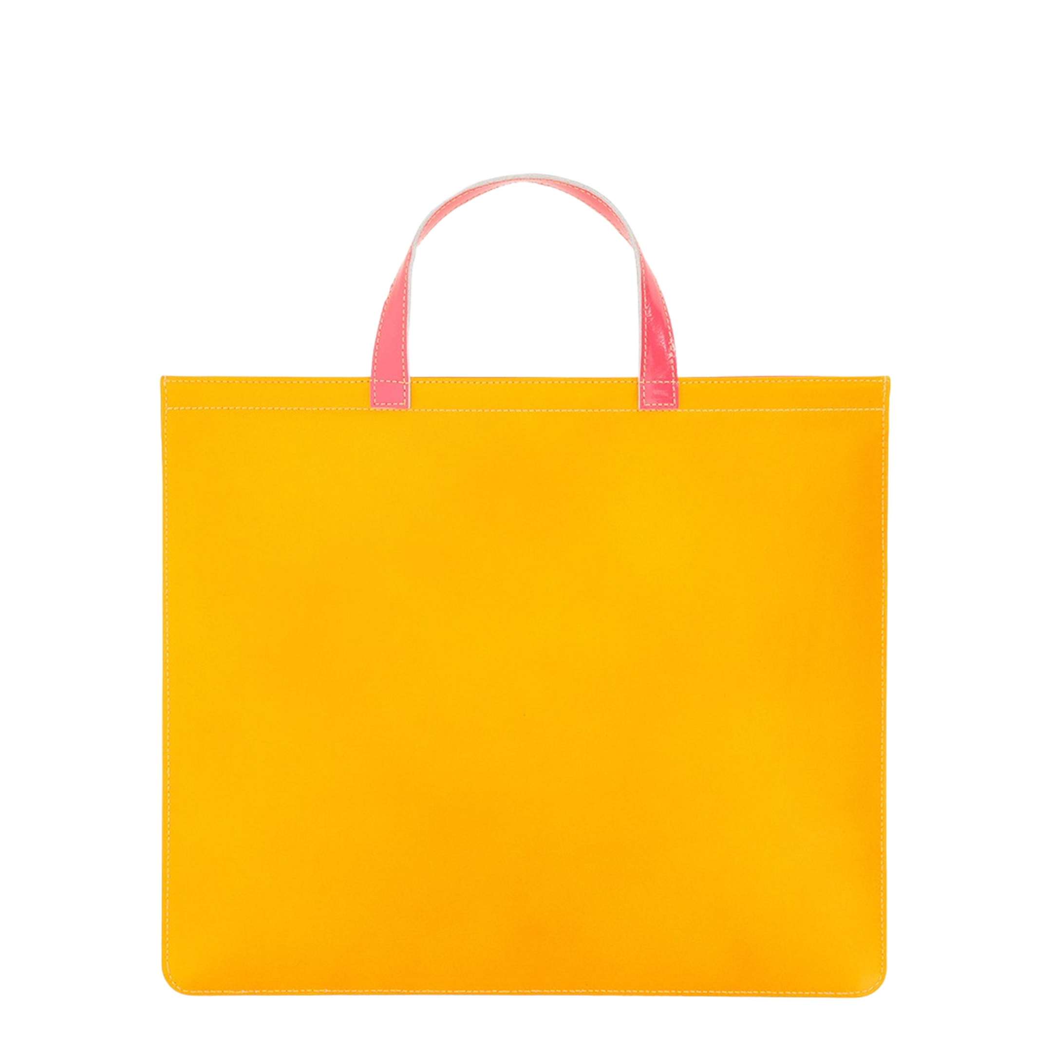Leather Tote Bag - Orange/Yellow - Image 1
