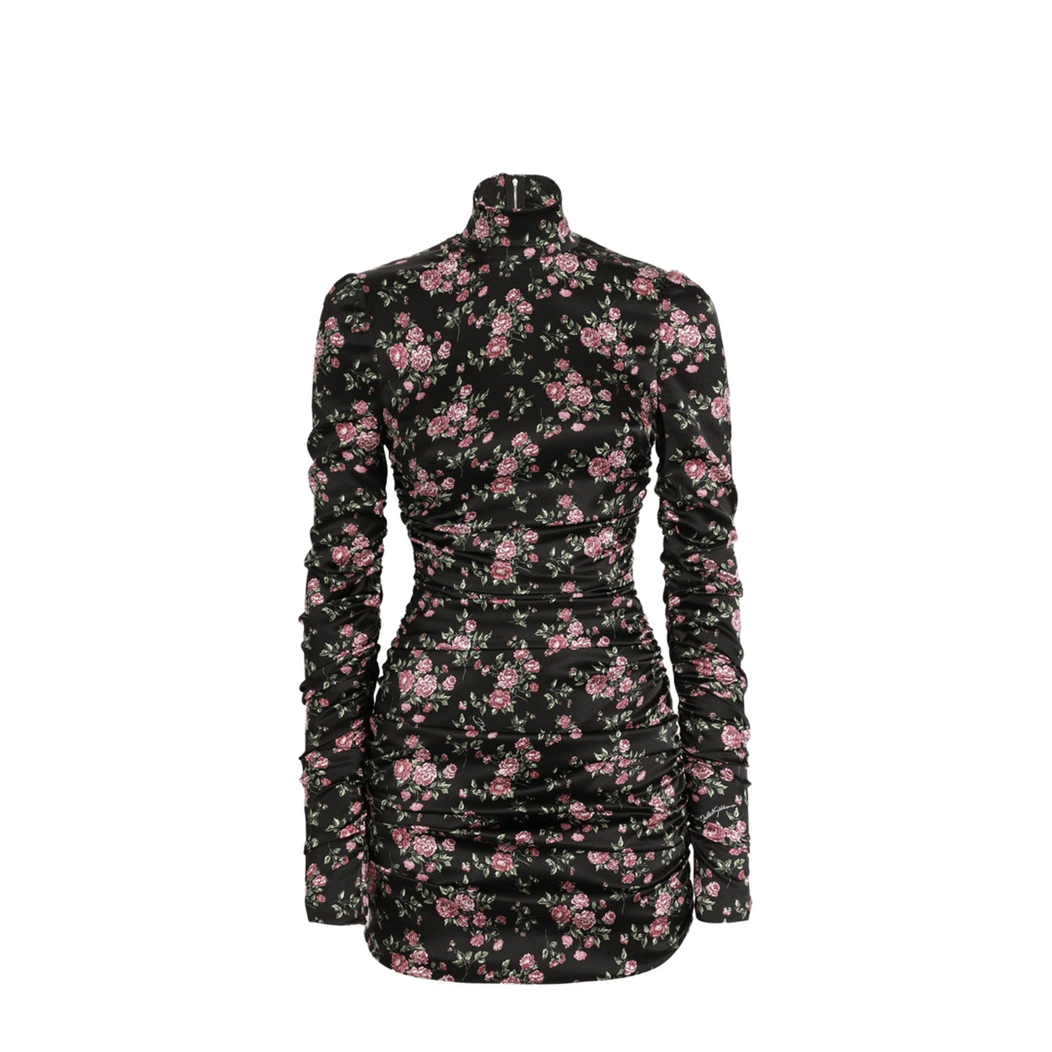 Draped Silk Dress - Image 1