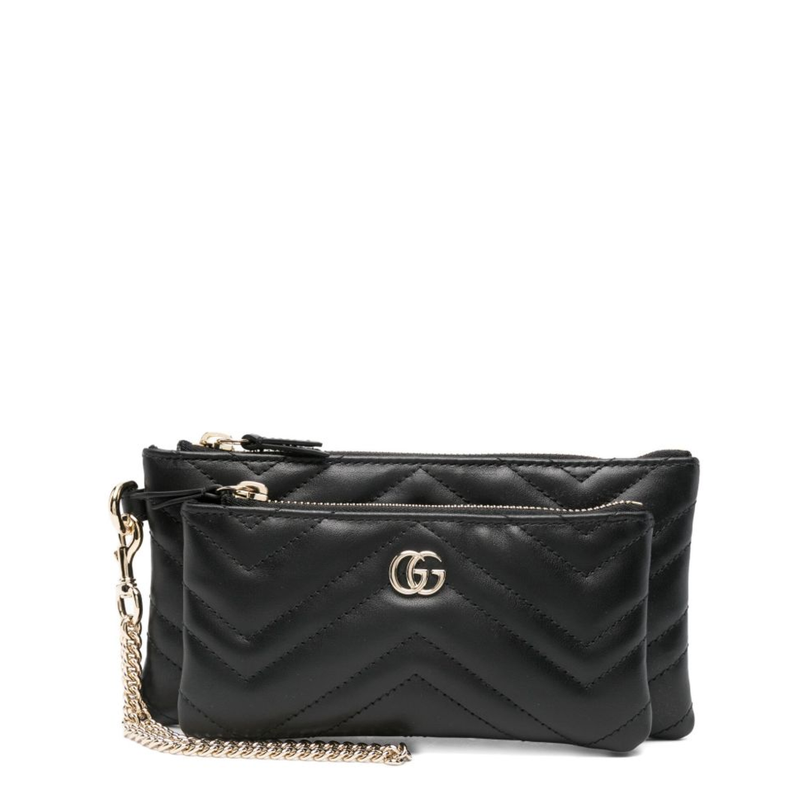 GG Marmont Small Leather Pouch - Black - Image 1