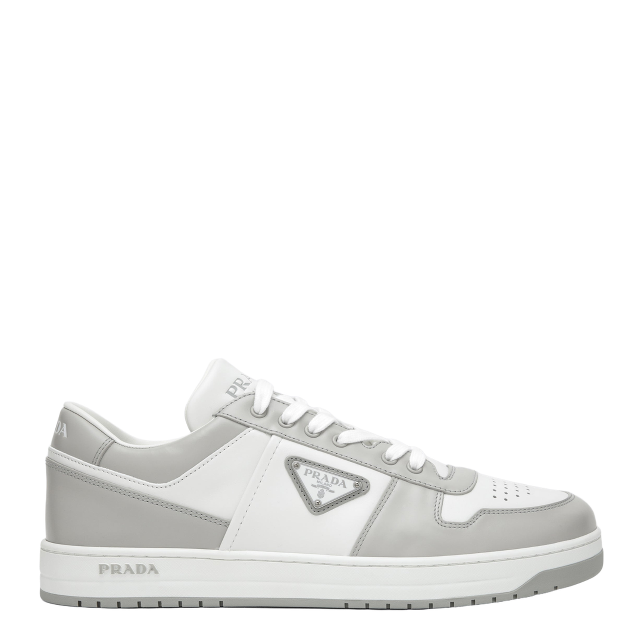 Downtown Sneakers in White Crystal Leather - Image 1