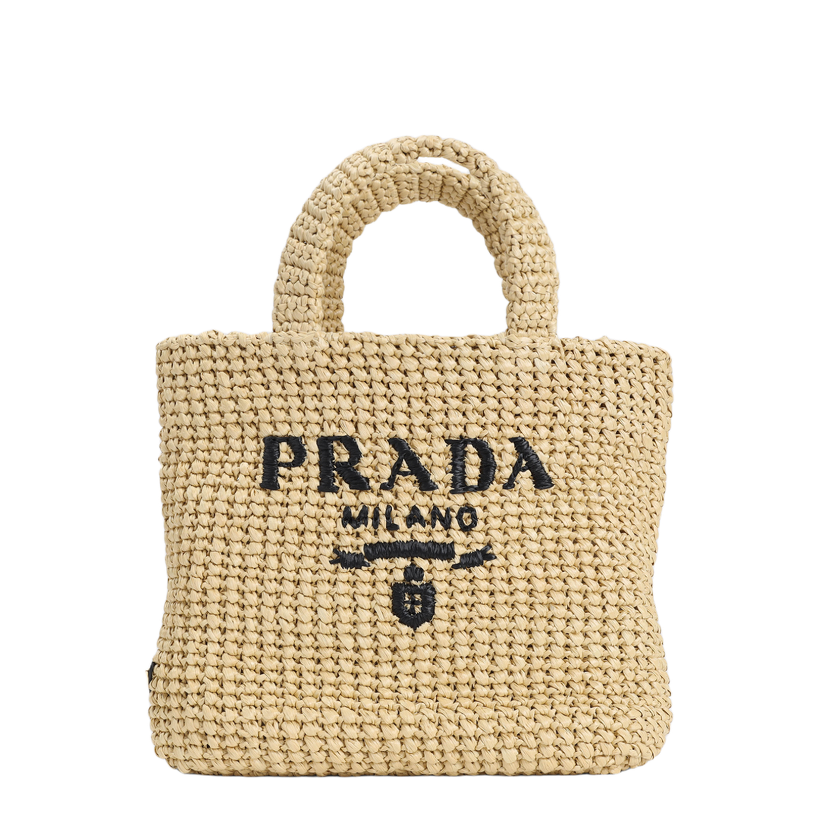 Straw Handbag Beige - Image 3