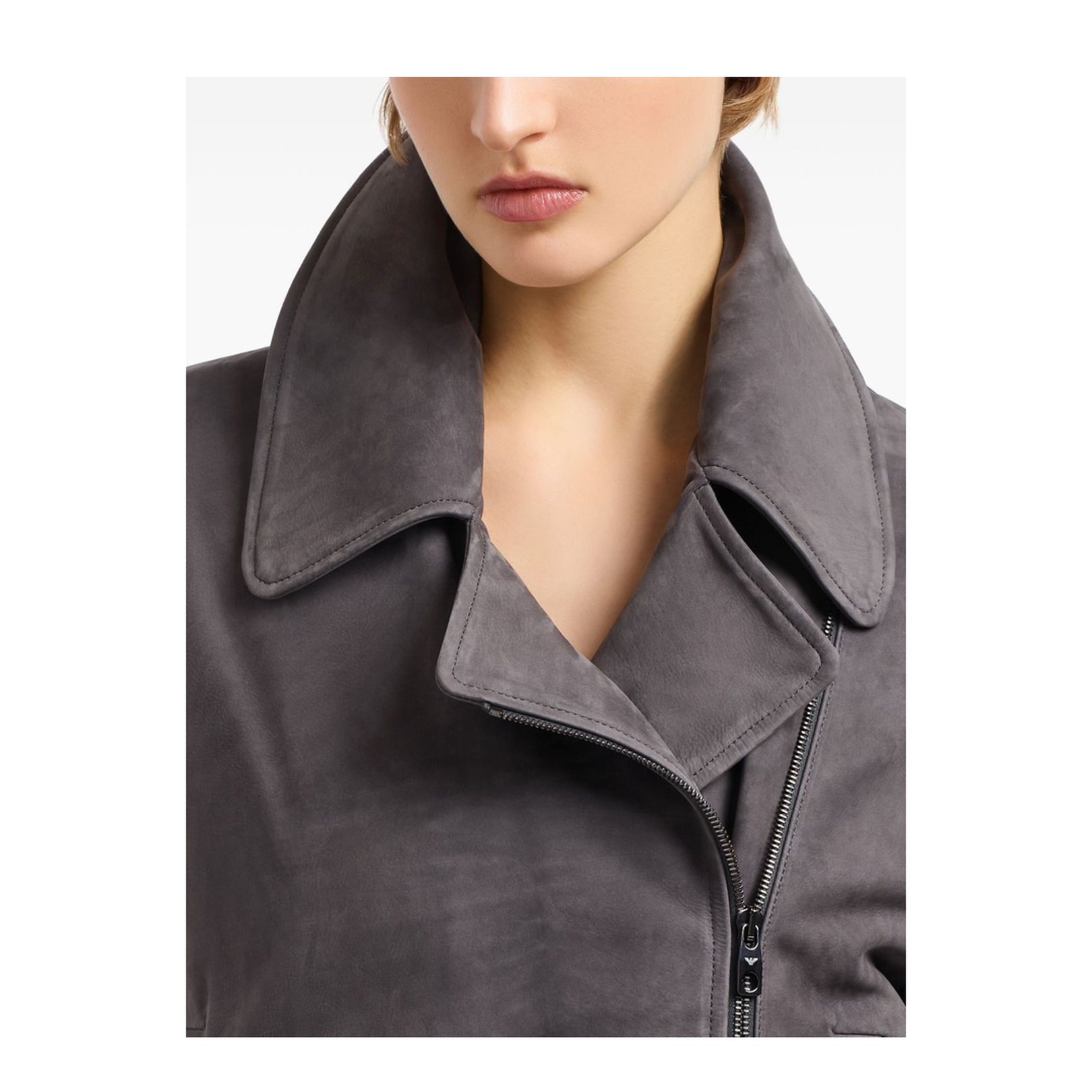 Icon Nubuck Calf Leather Biker Jacket - Image 4