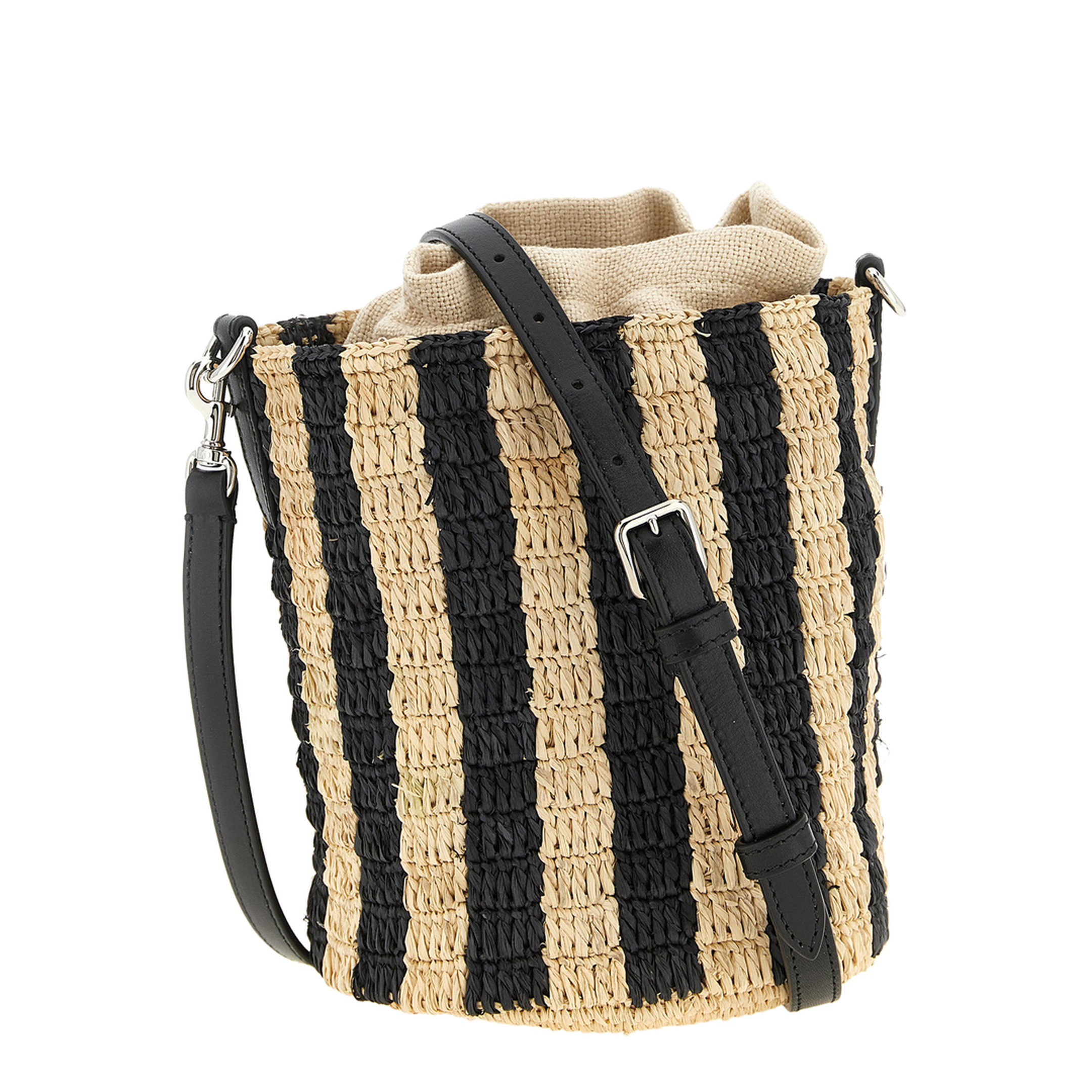 Raffia Small Bucket Bag - Image 2