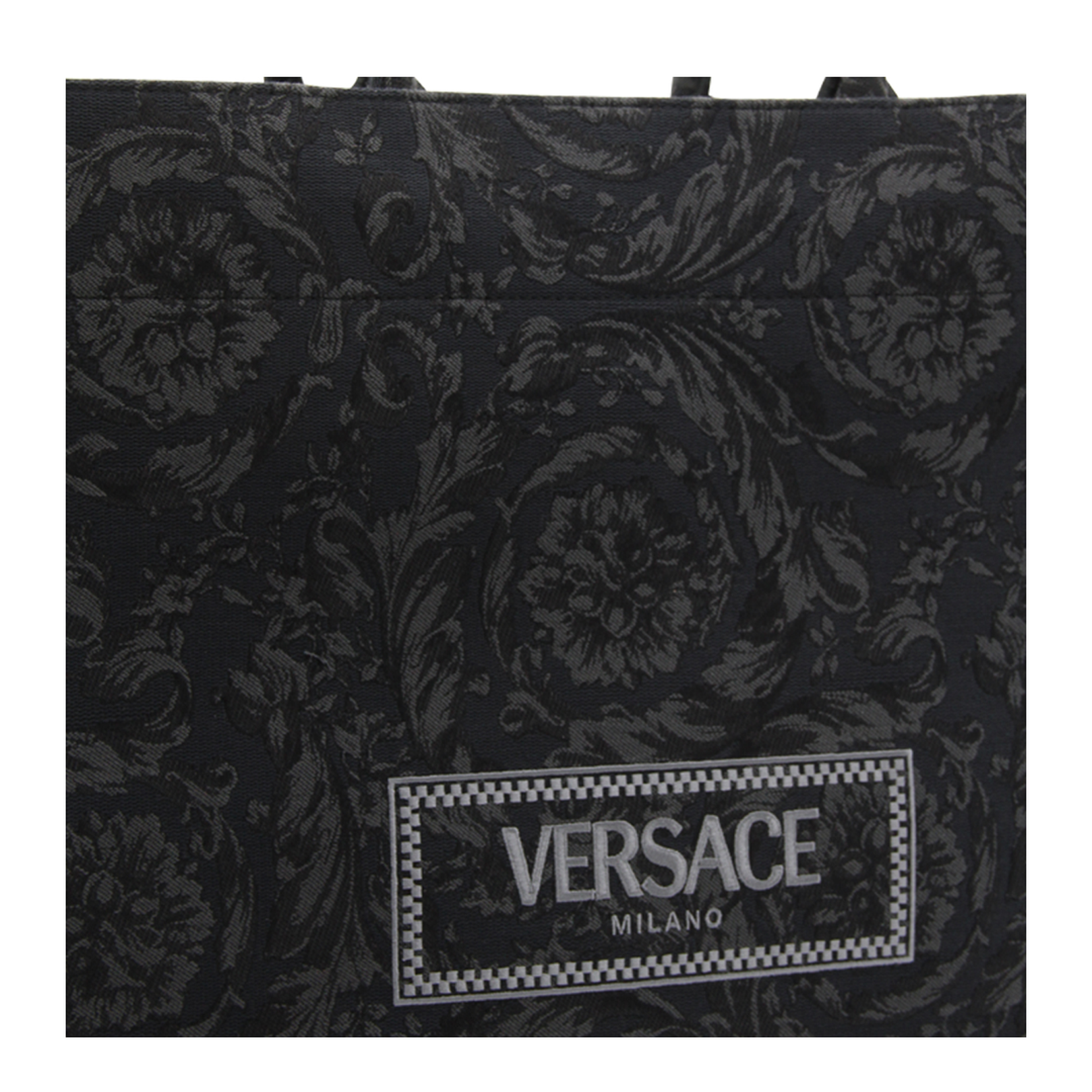 Embroidered Fabric Big Athena Shopping Bag - Image 4