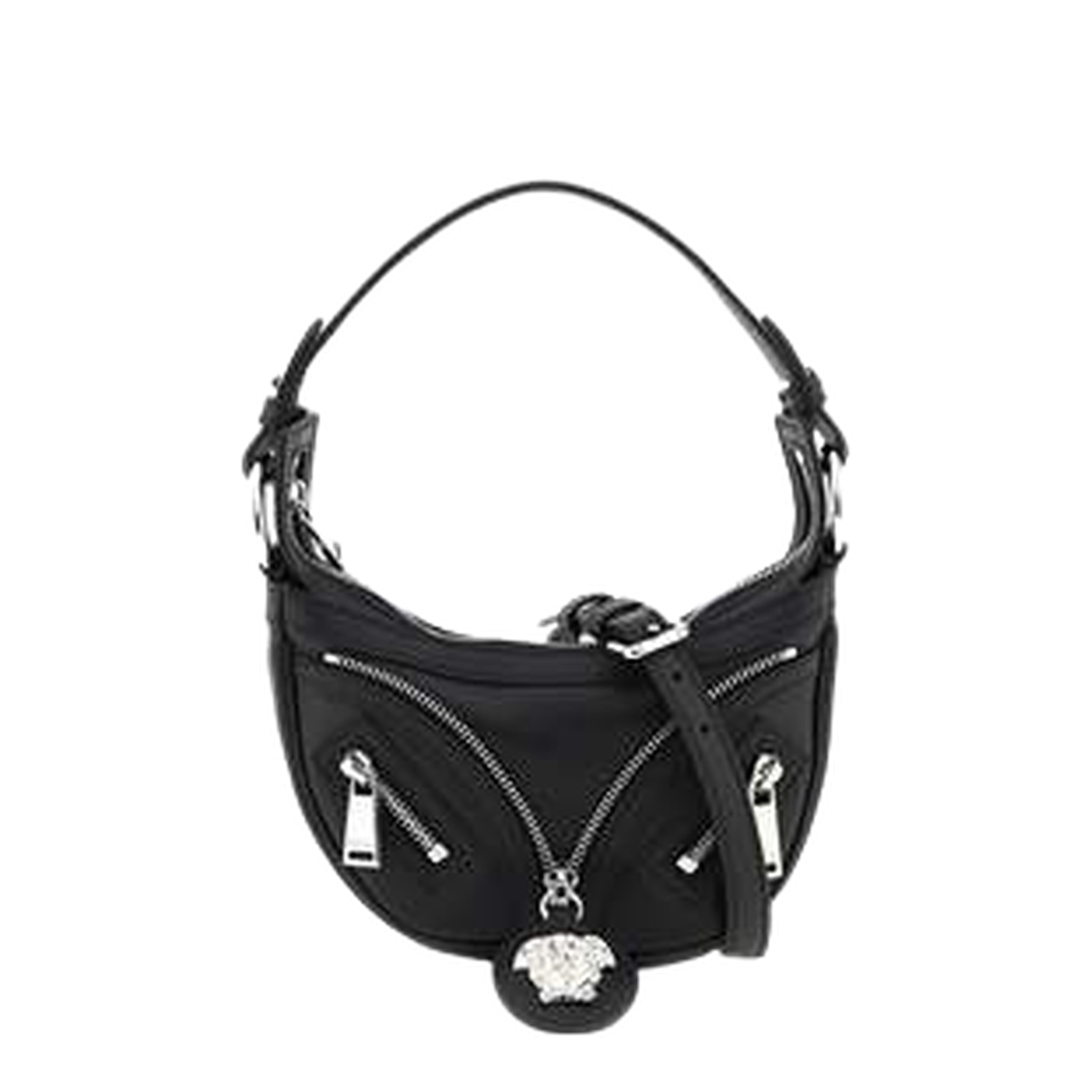 Repeat Mini Black Hobo Bag - Image 5