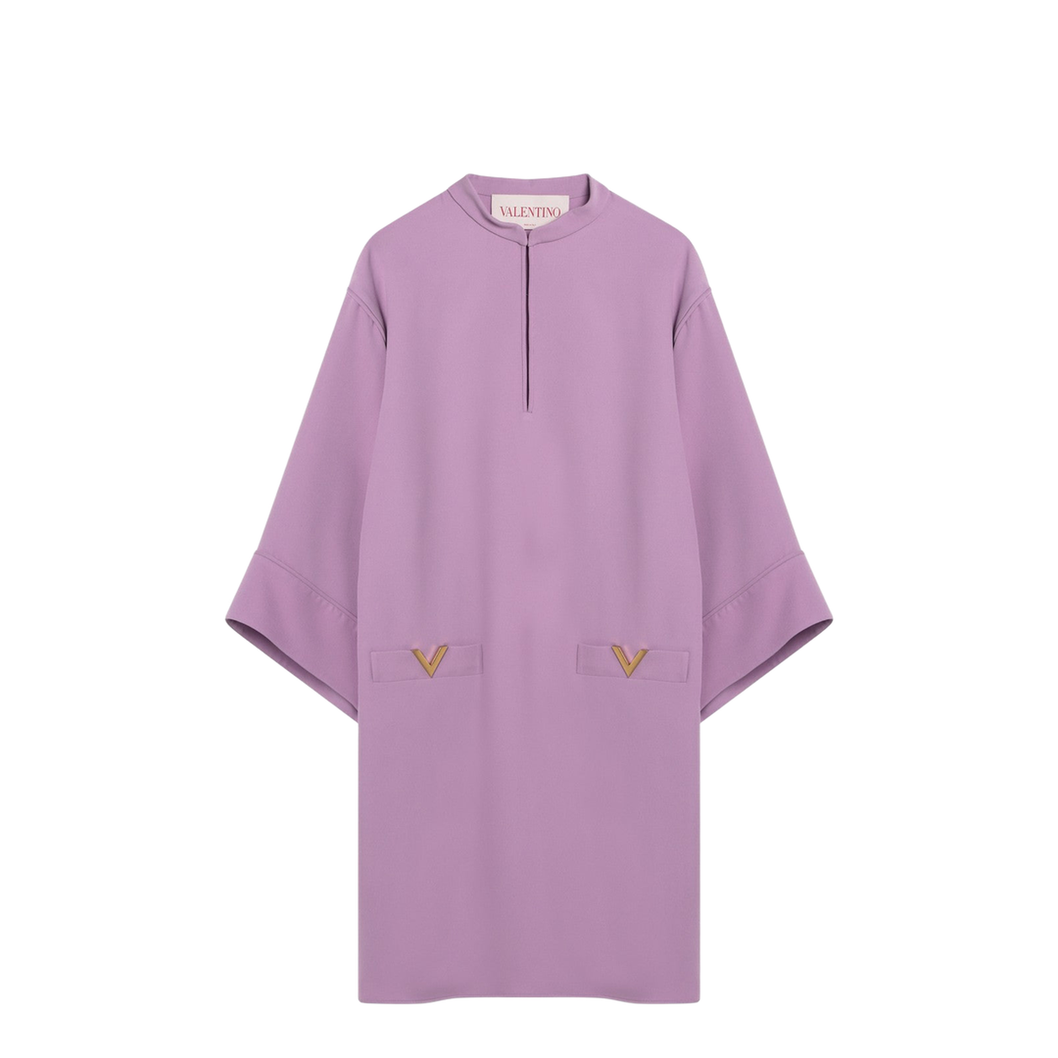 Lilac Silk Mini Dress - Image 1