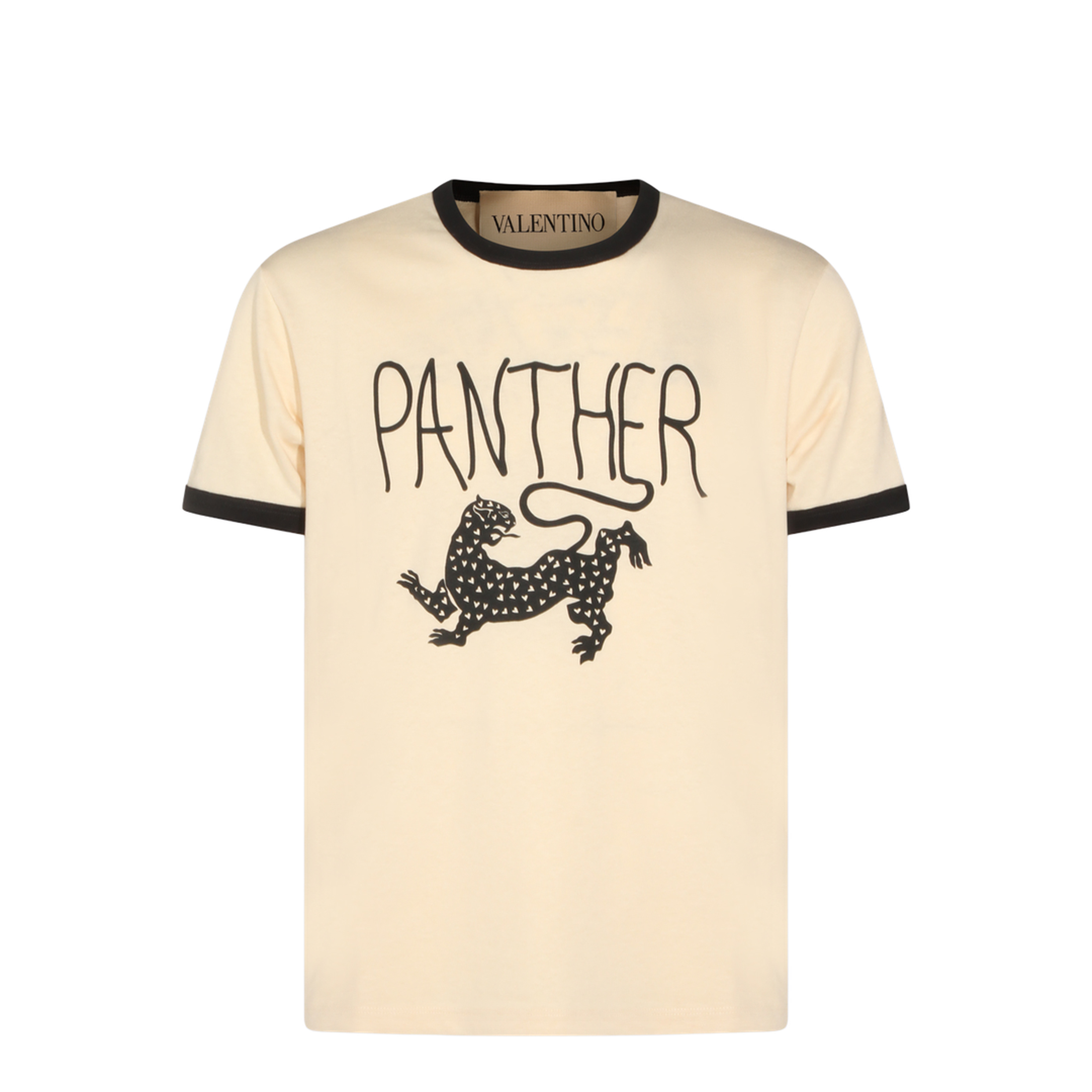 Beige Cotton T-Shirt - Image 2