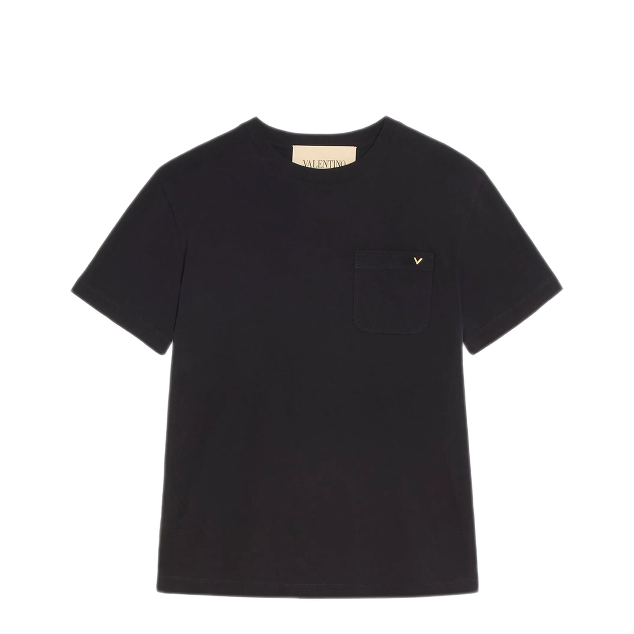 Cotton T-Shirt with Vgold - Image 1
