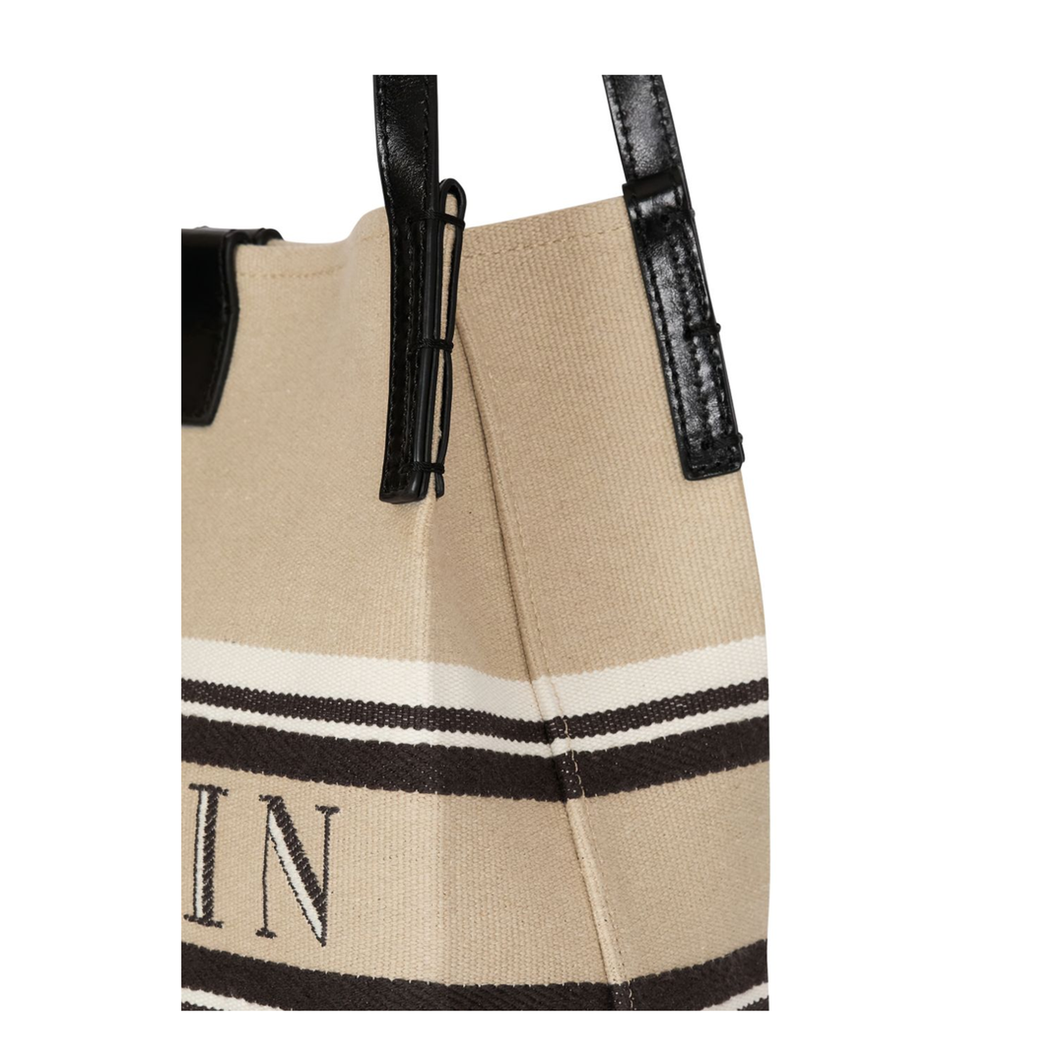 Release Small Canvas Leather Tote - Natural/Cream - Image 6