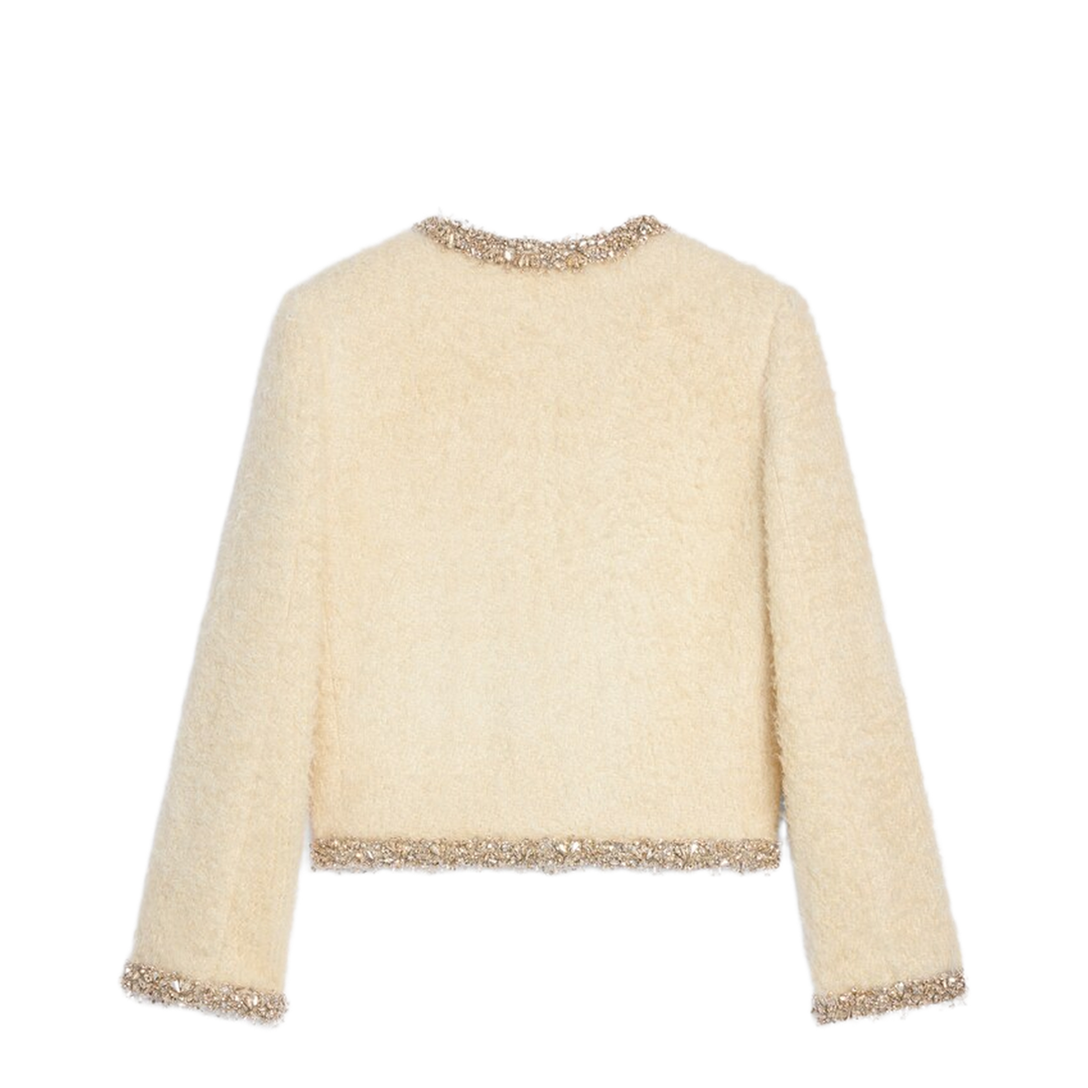 Embroidered Silk Jacket In Multi - Image 2