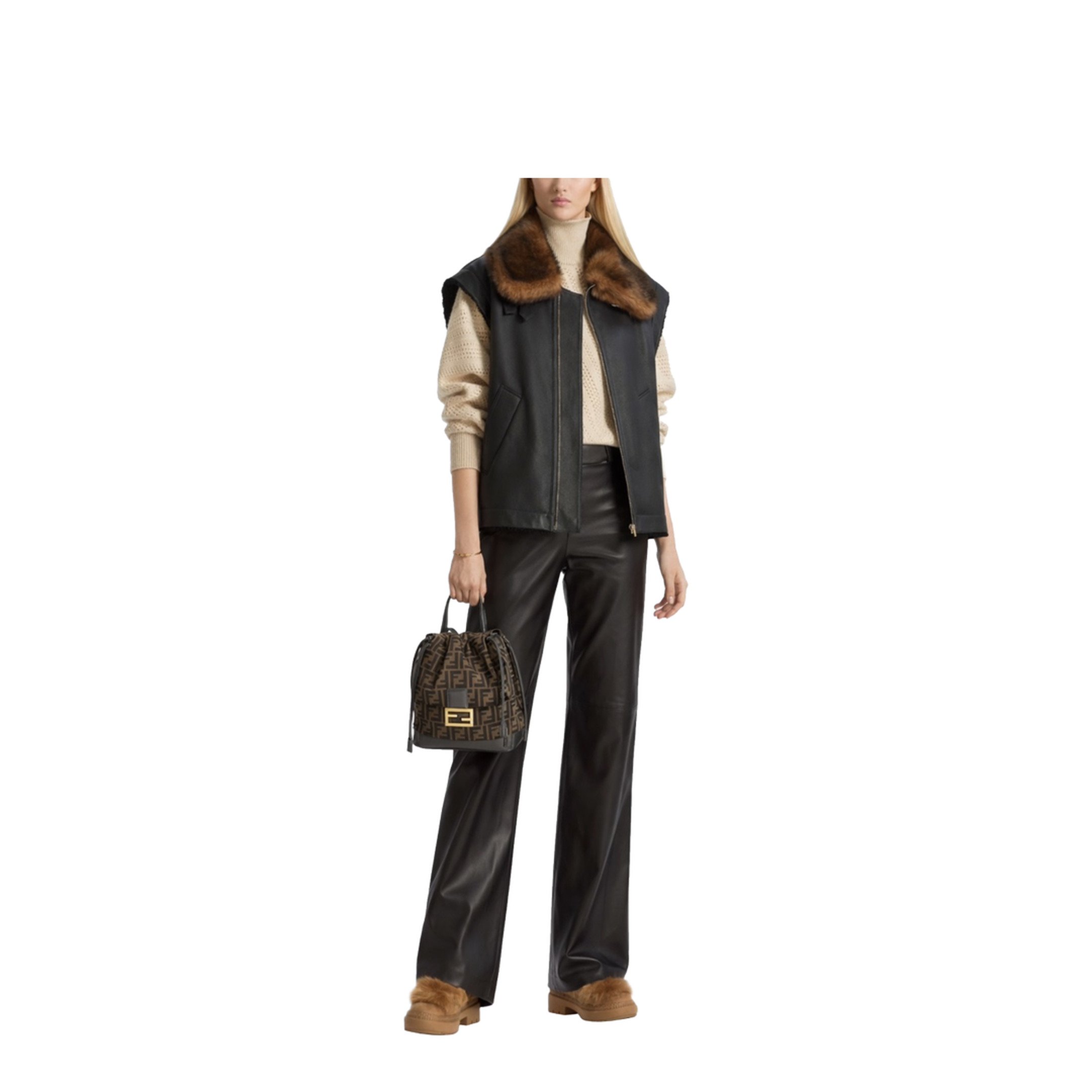 Sheepskin Fur Vest - Image 2