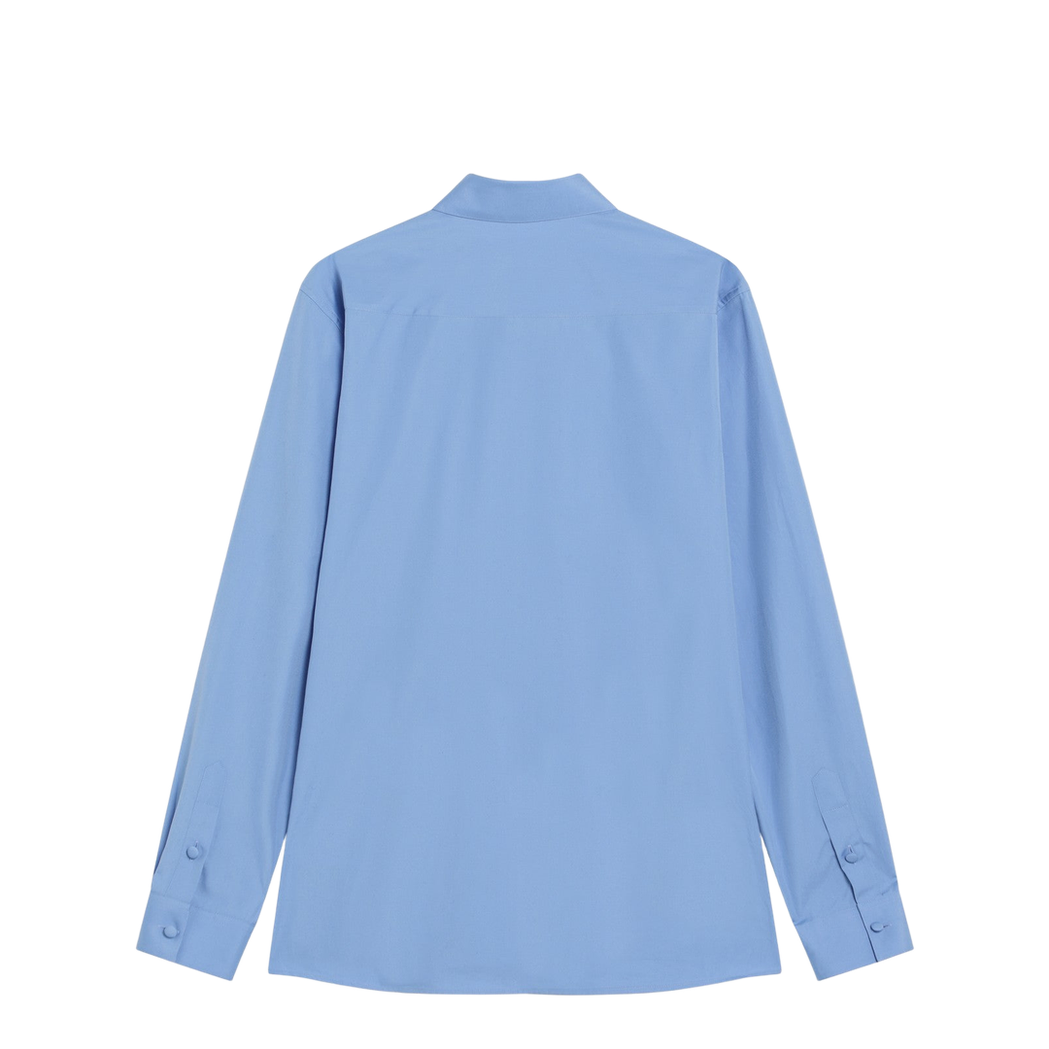 Shirts Light Blue Cotton Poplin - Image 2