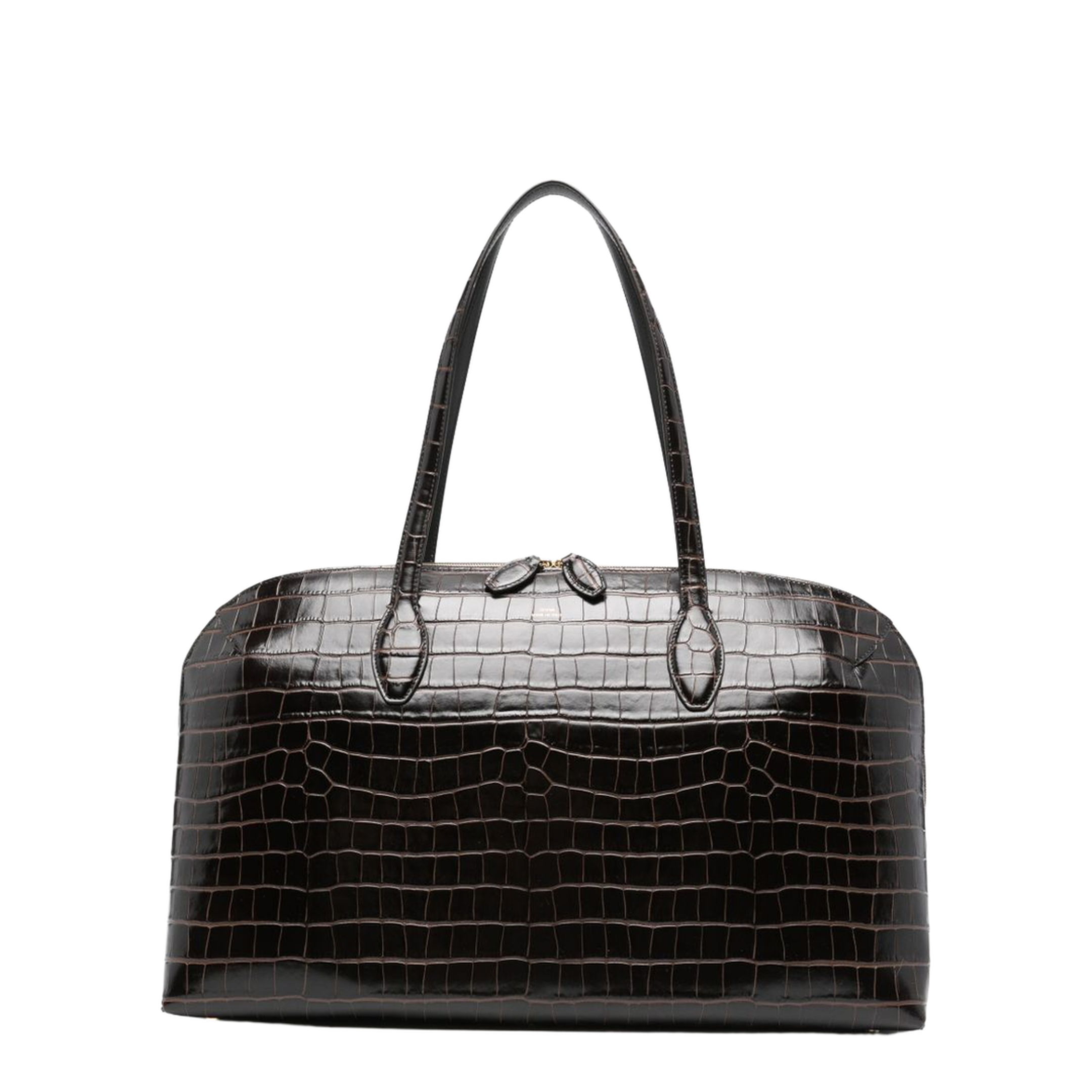 Calf Leather Tote - Coffee Brown - Image 1
