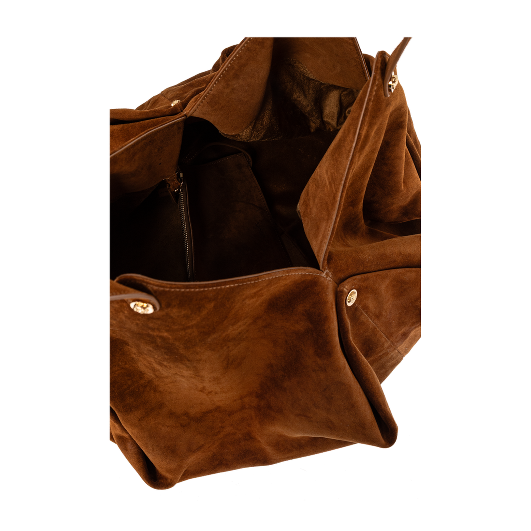 Protea Large Faux-Suede Tote - Brown - Image 5