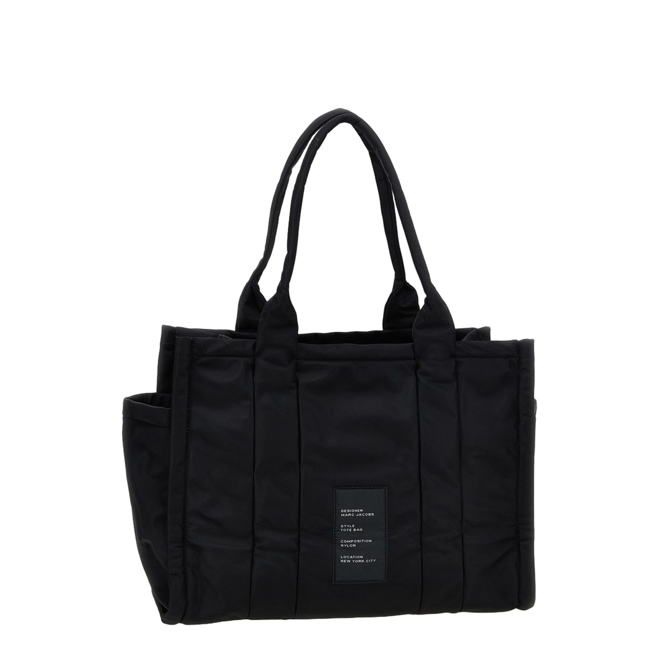 The Puffy Nylon Large Tote Bag - Black - Image 3