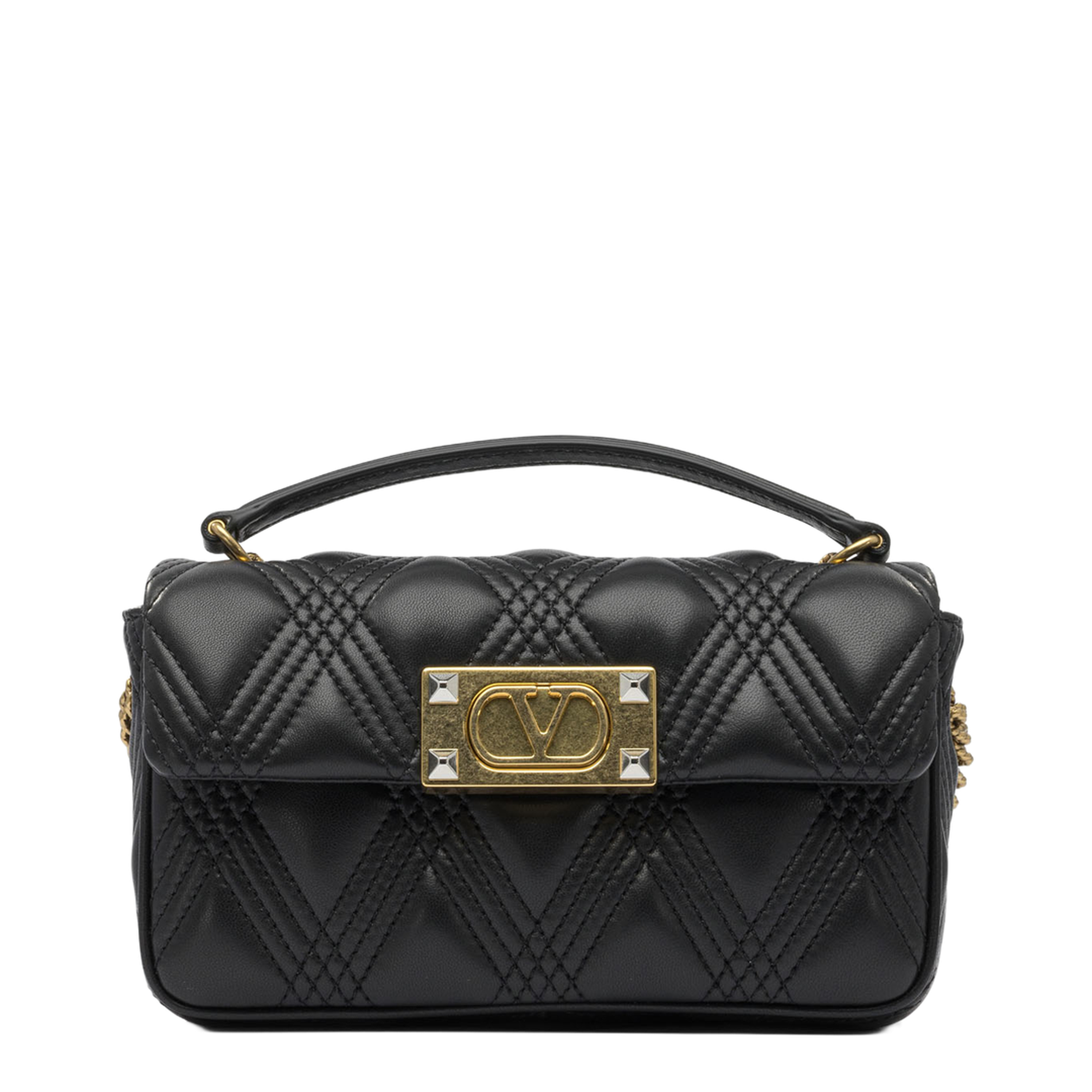 Garavani Small Shoulder Bag Quiltie 67 Black - Image 5