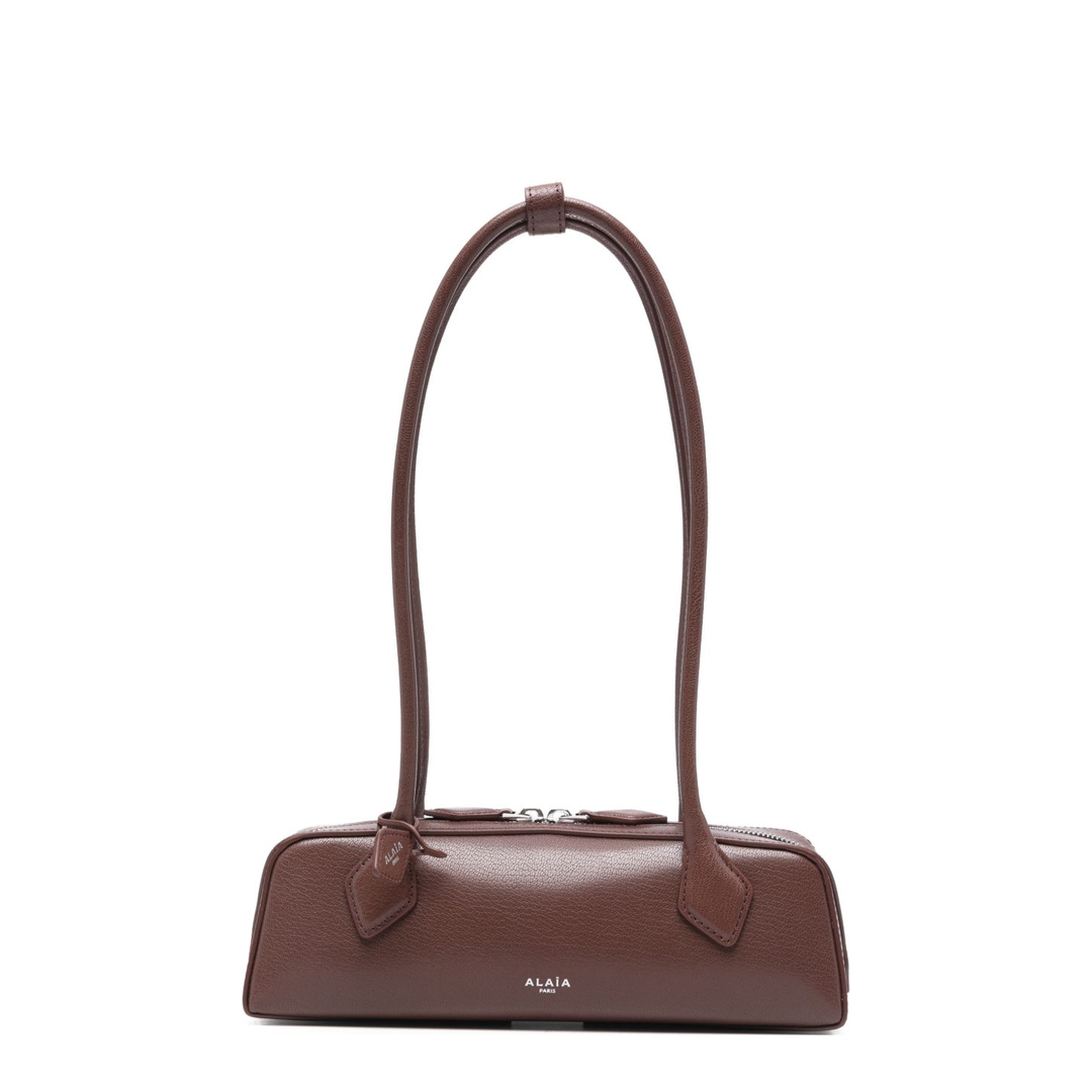 Le Teckel Small Goatskin Shoulder Bag - Brown - Image 1