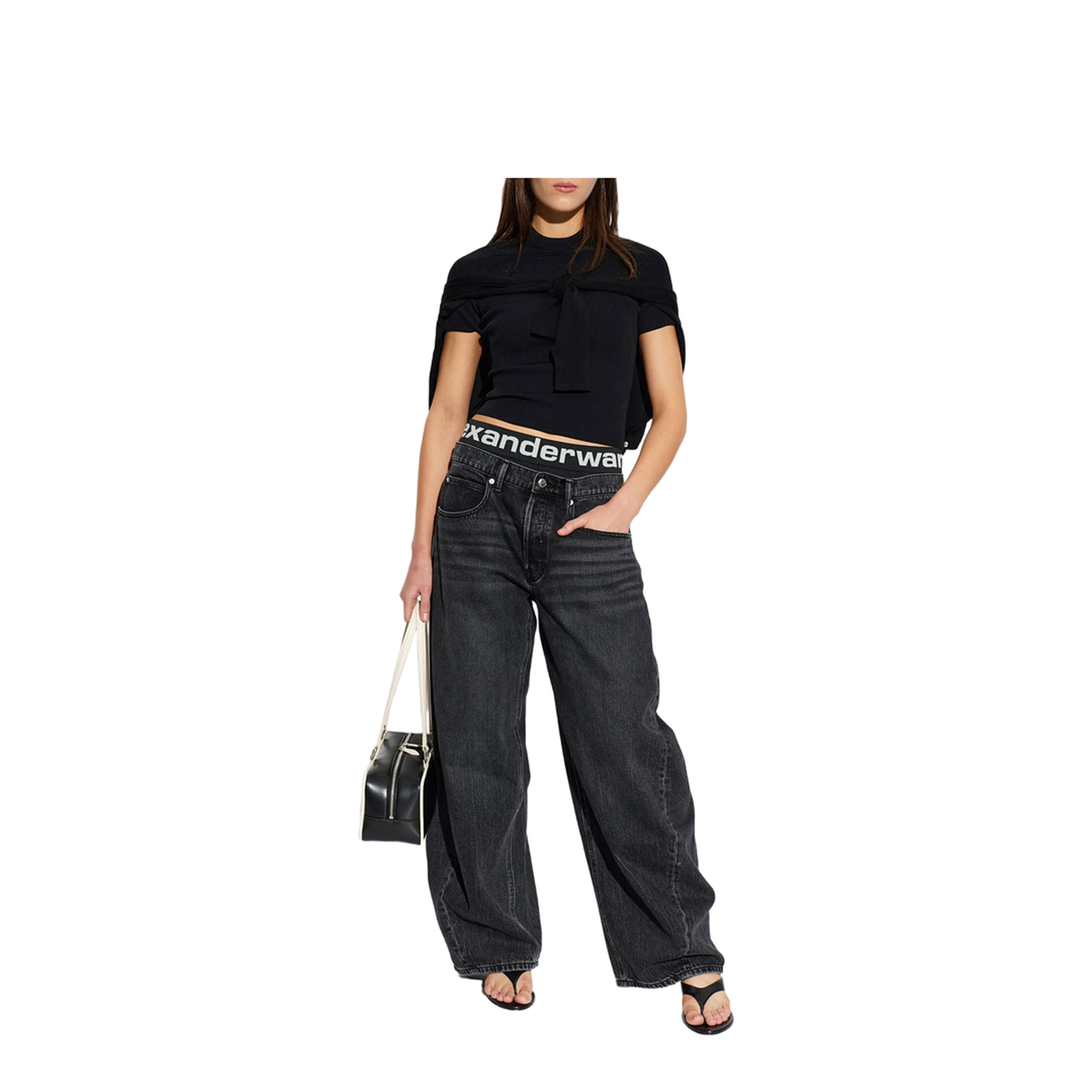 Blow-Up Jeans with Logo Bike Short Waistband - Image 2