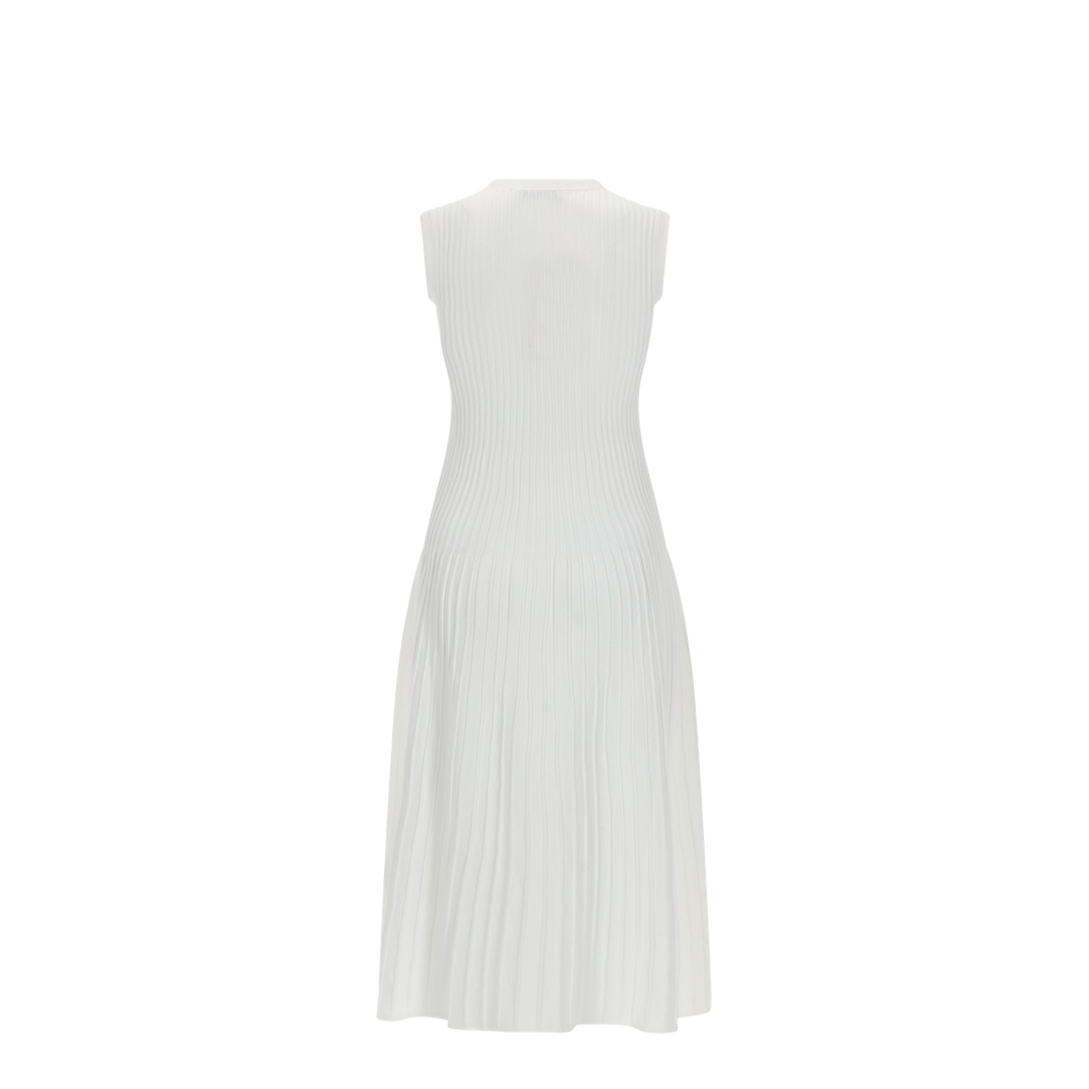 Sleeveless Knitted Midi Dress - Image 3