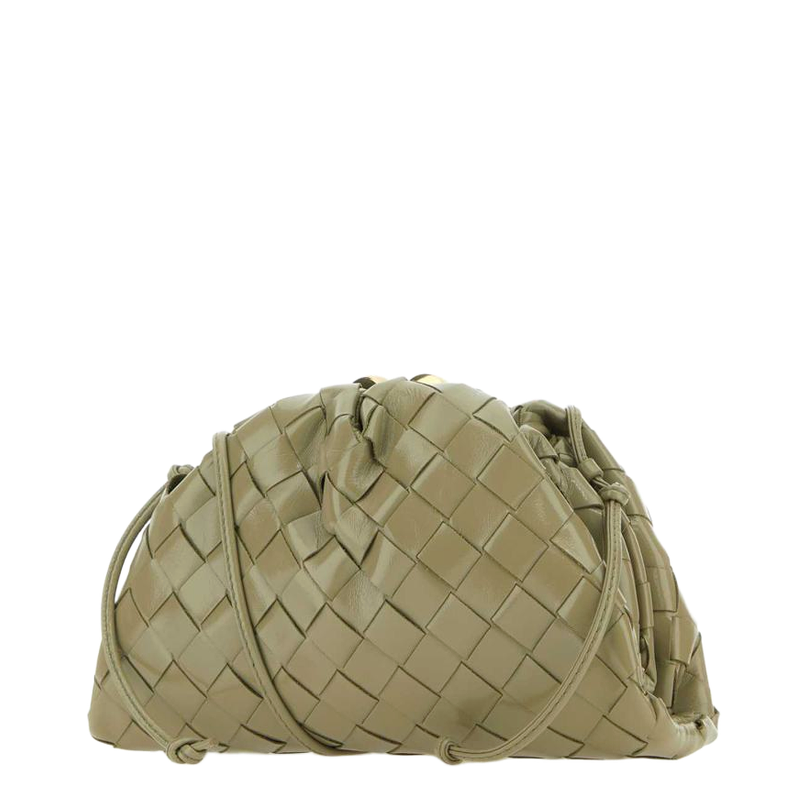 Intrecciato Mini Leather Clutch Bags - Green - Image 2