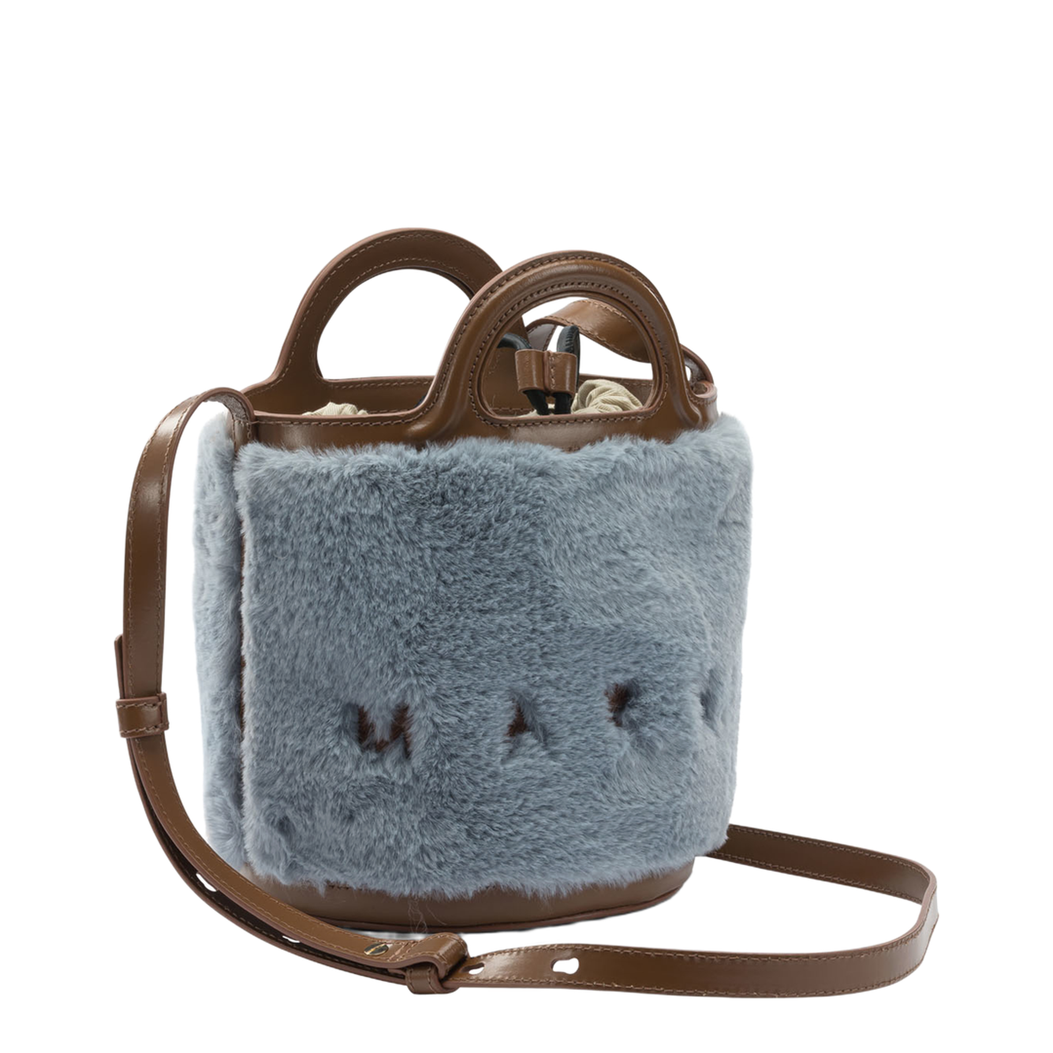 Tropicalia Small Calf Leather Handbag - Lilac Blue - Image 2