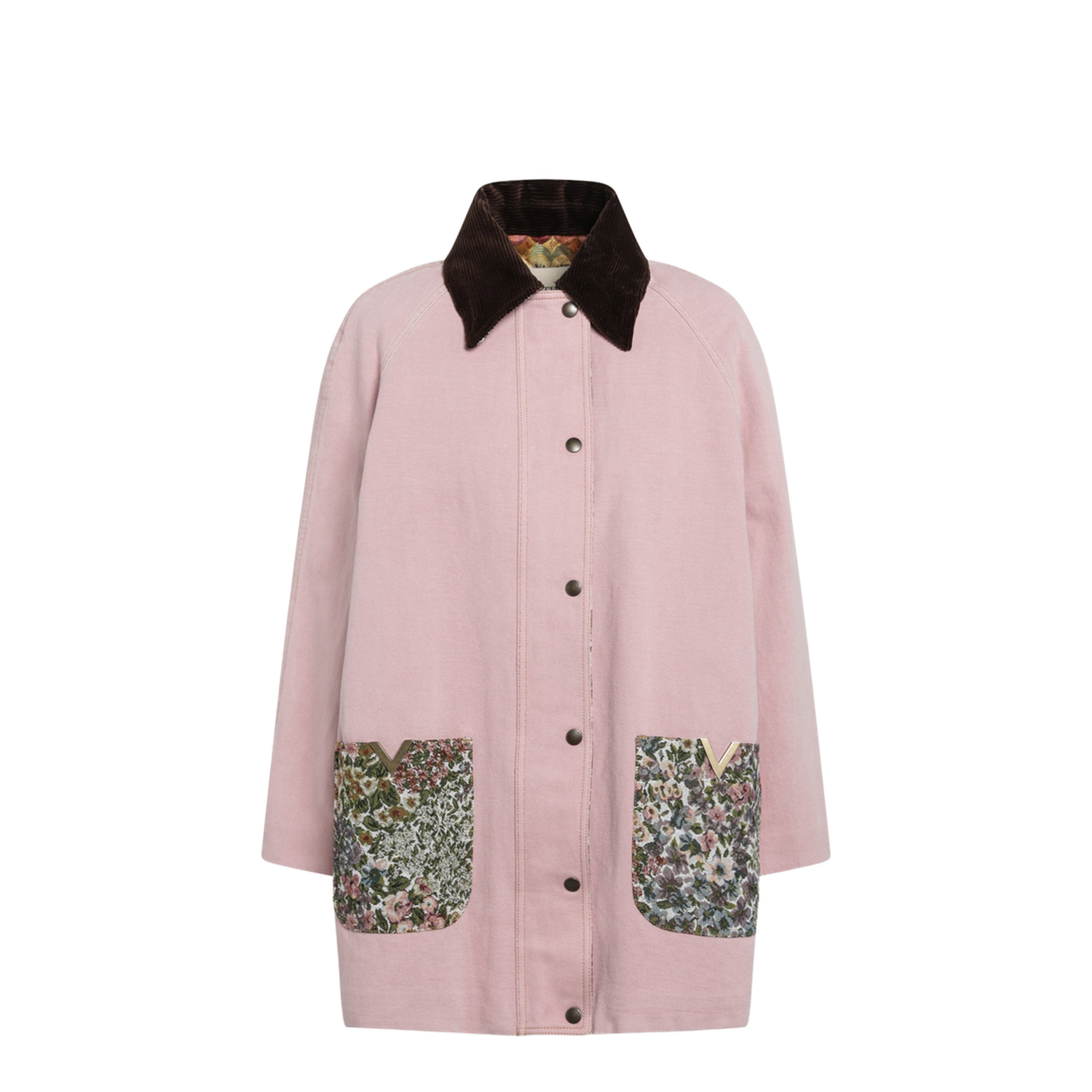 Pink Denim Caban Jacket - Image 1