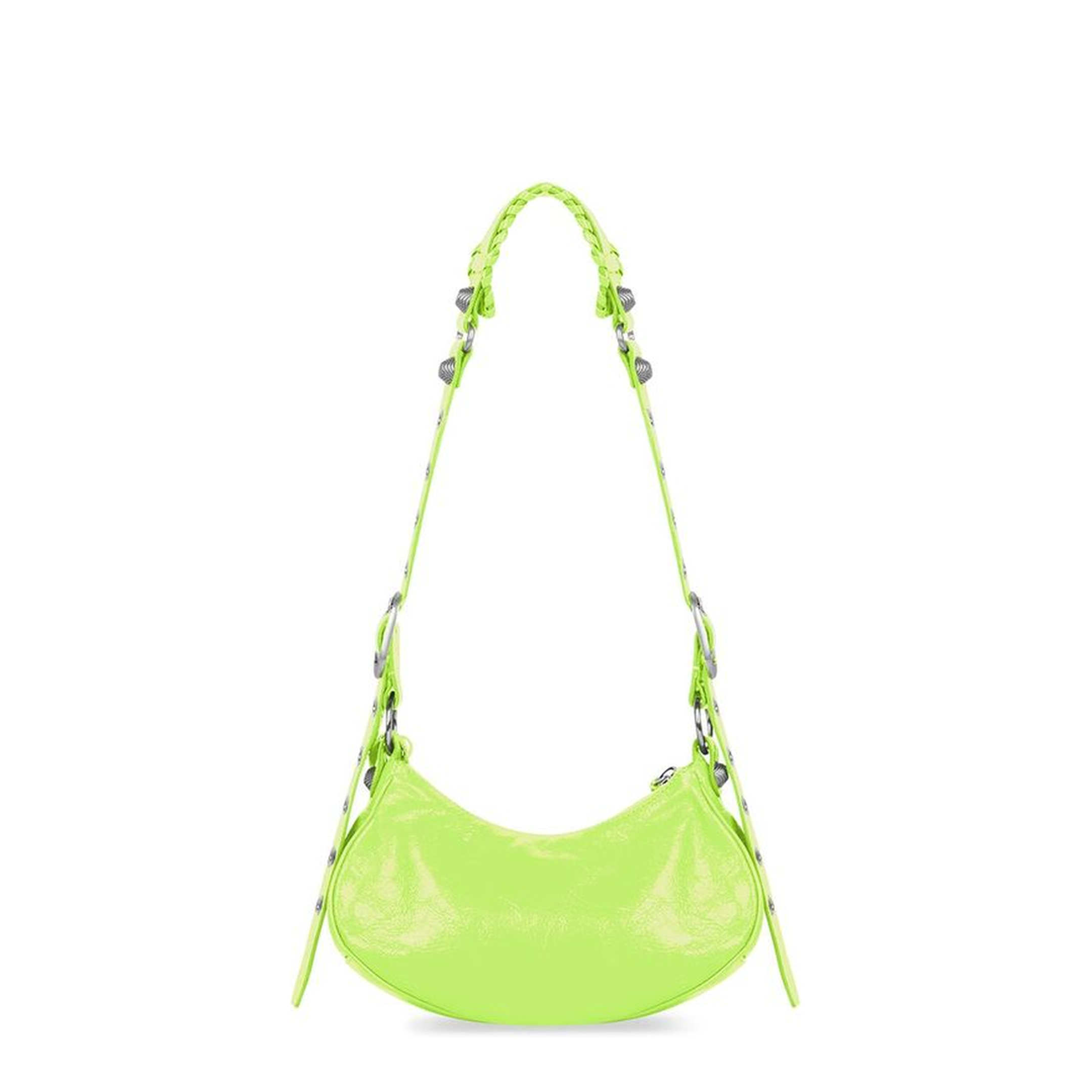 Le Cagole Xs Shoulder Bag in Neon Yellow - Image 3