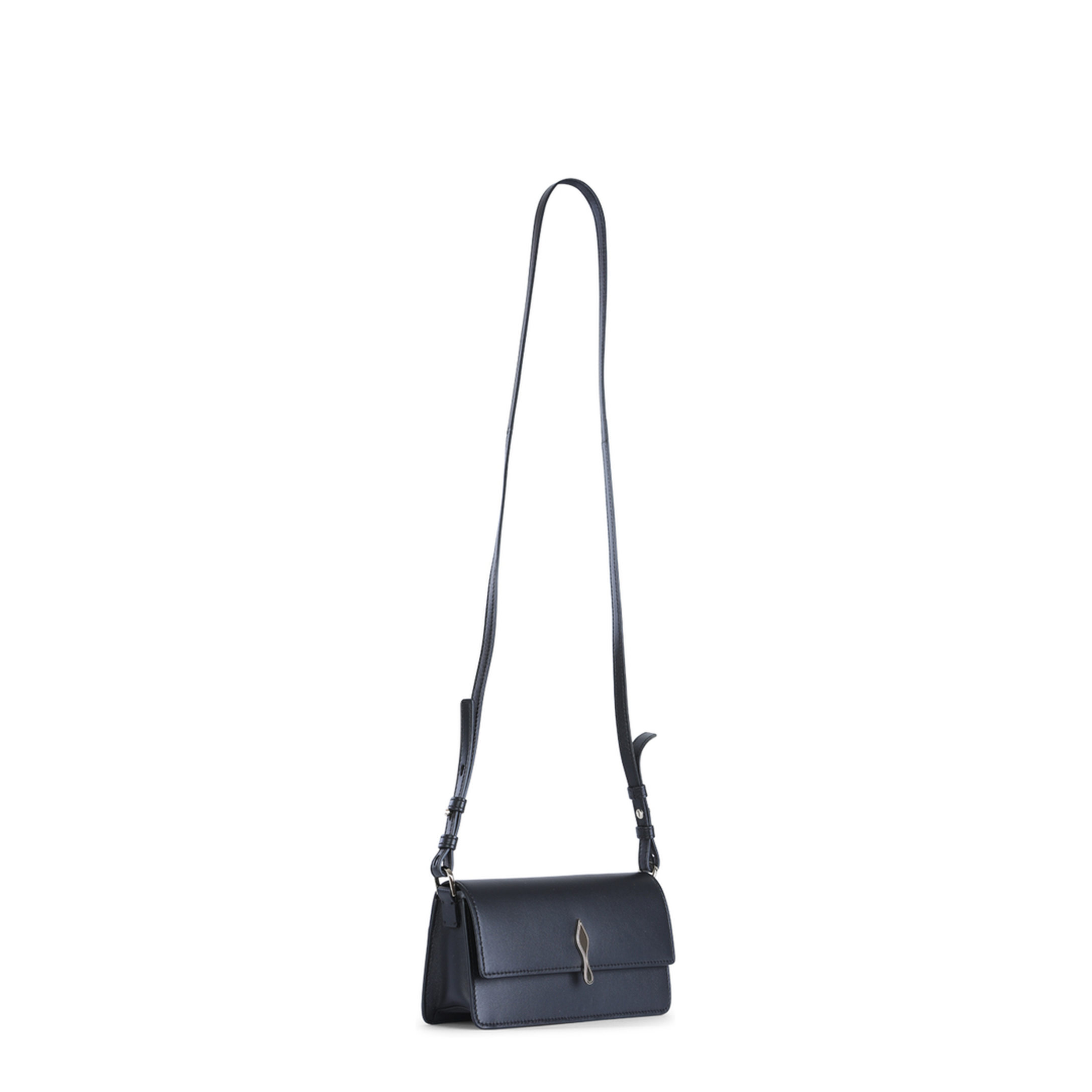 Bettina Mini Leather Crossbody Bag - Black - Image 3