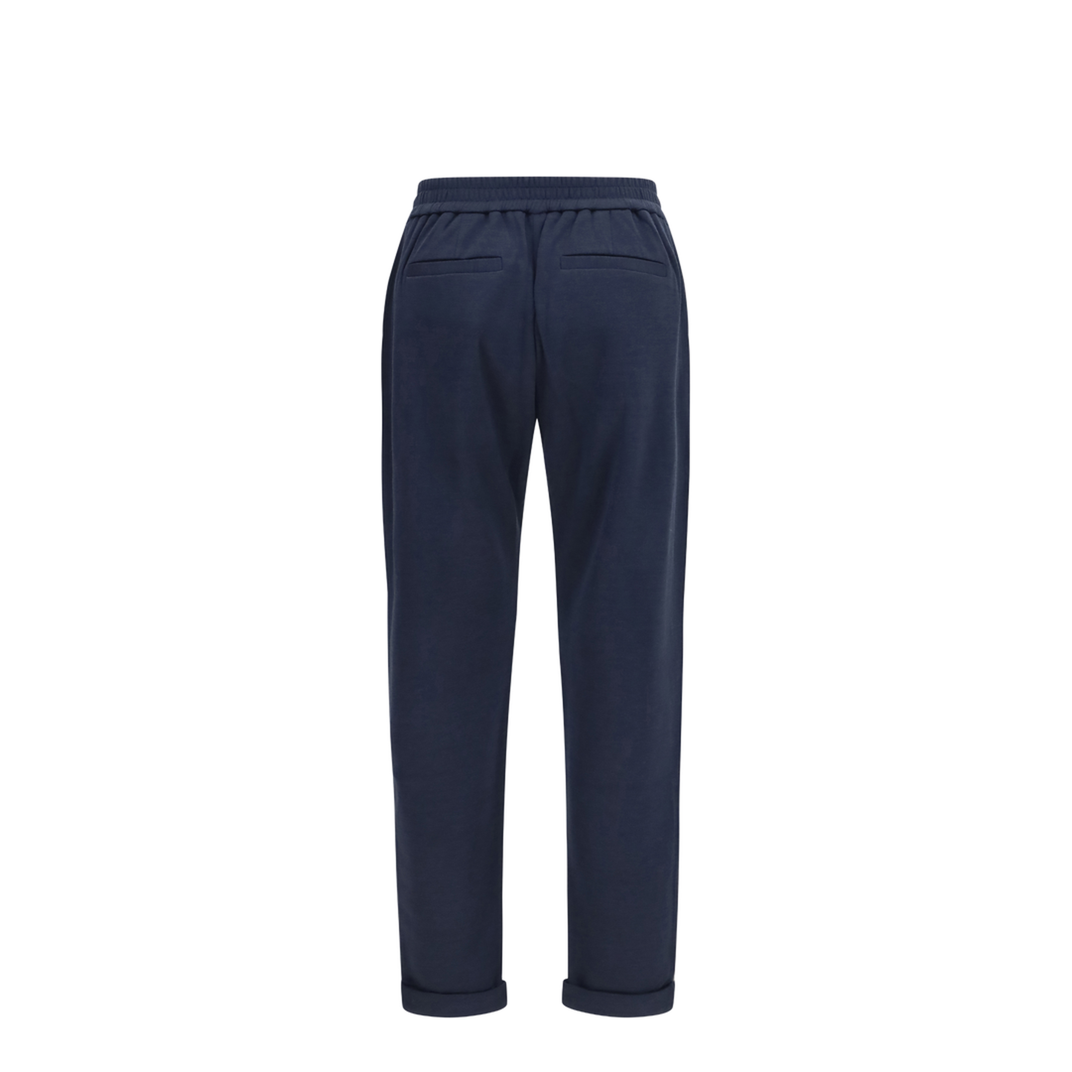 Drawstring Pants in Cotton and Silk Blend - Image 2