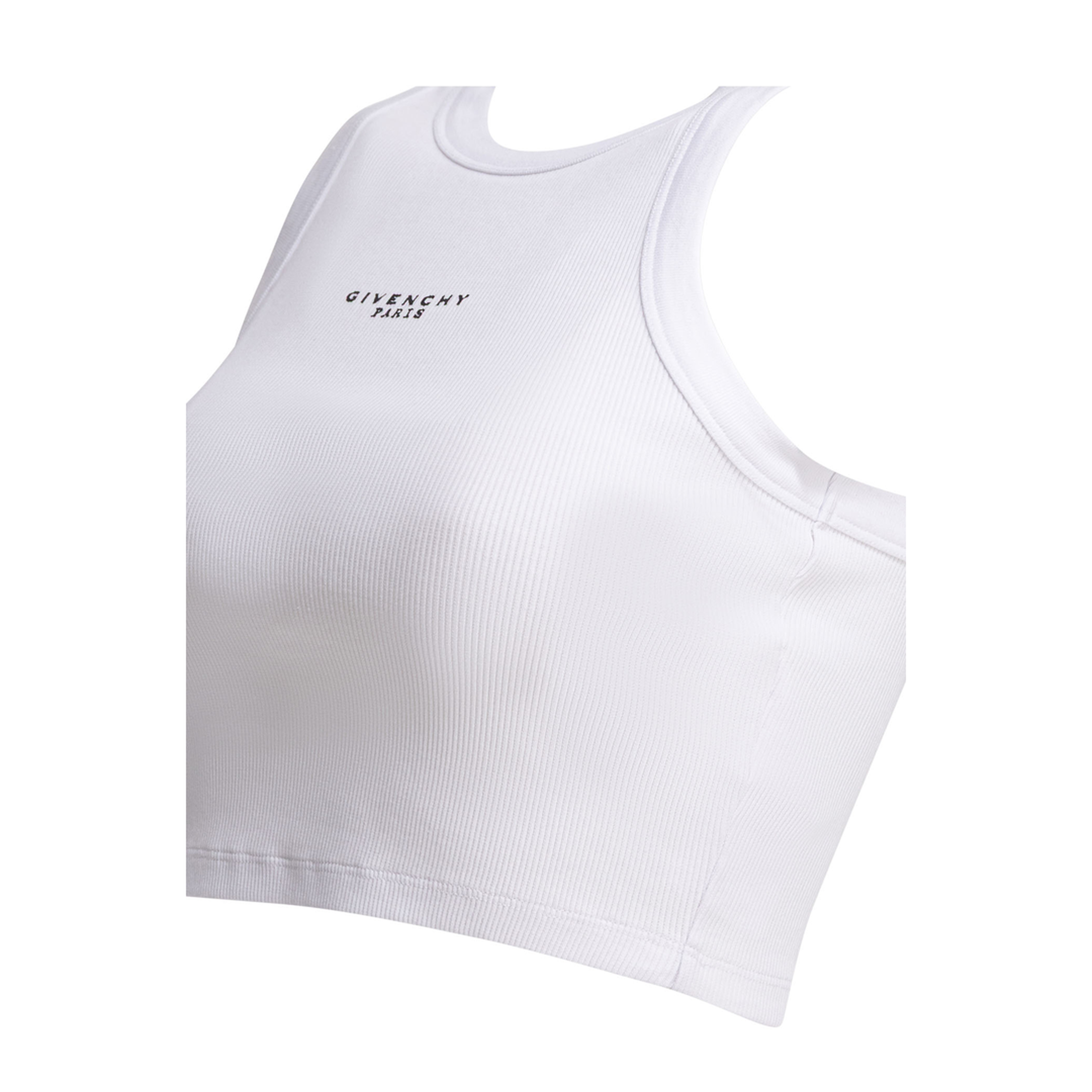 Cropped Tank Top With Logo - Image 4