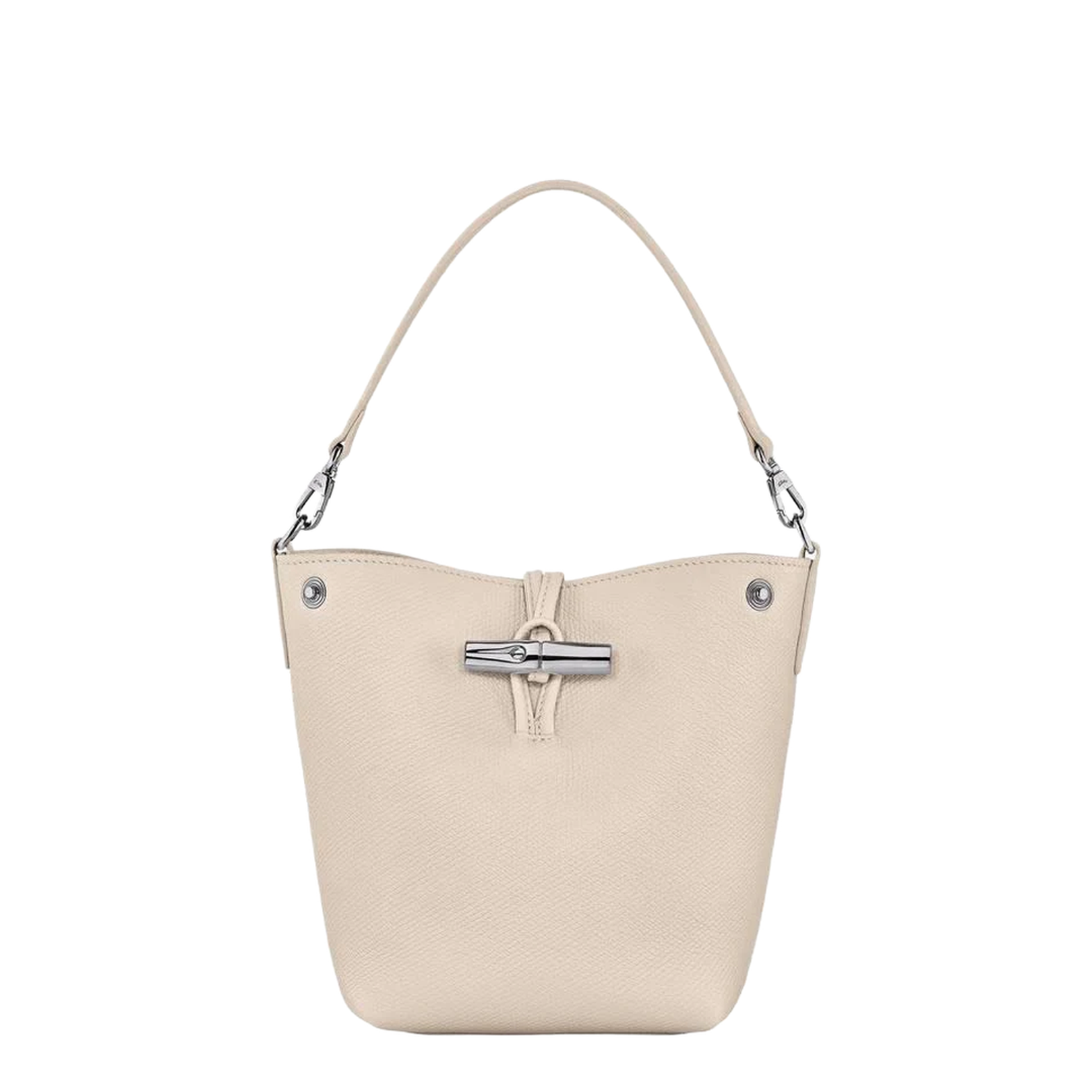 Le Roseau XS Cowhide Leather Bucket Bag - Paper (Beige) - Image 5