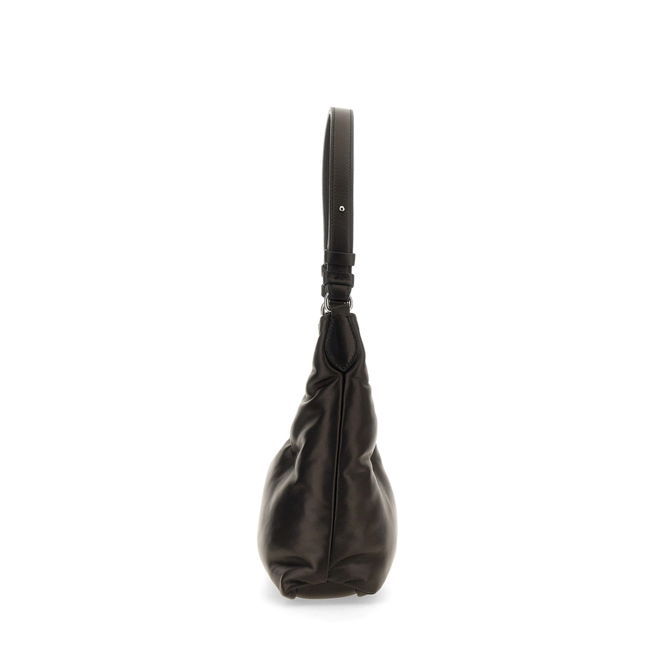 Glam Slam Small Lambskin Hobo Bag - Black - Image 4