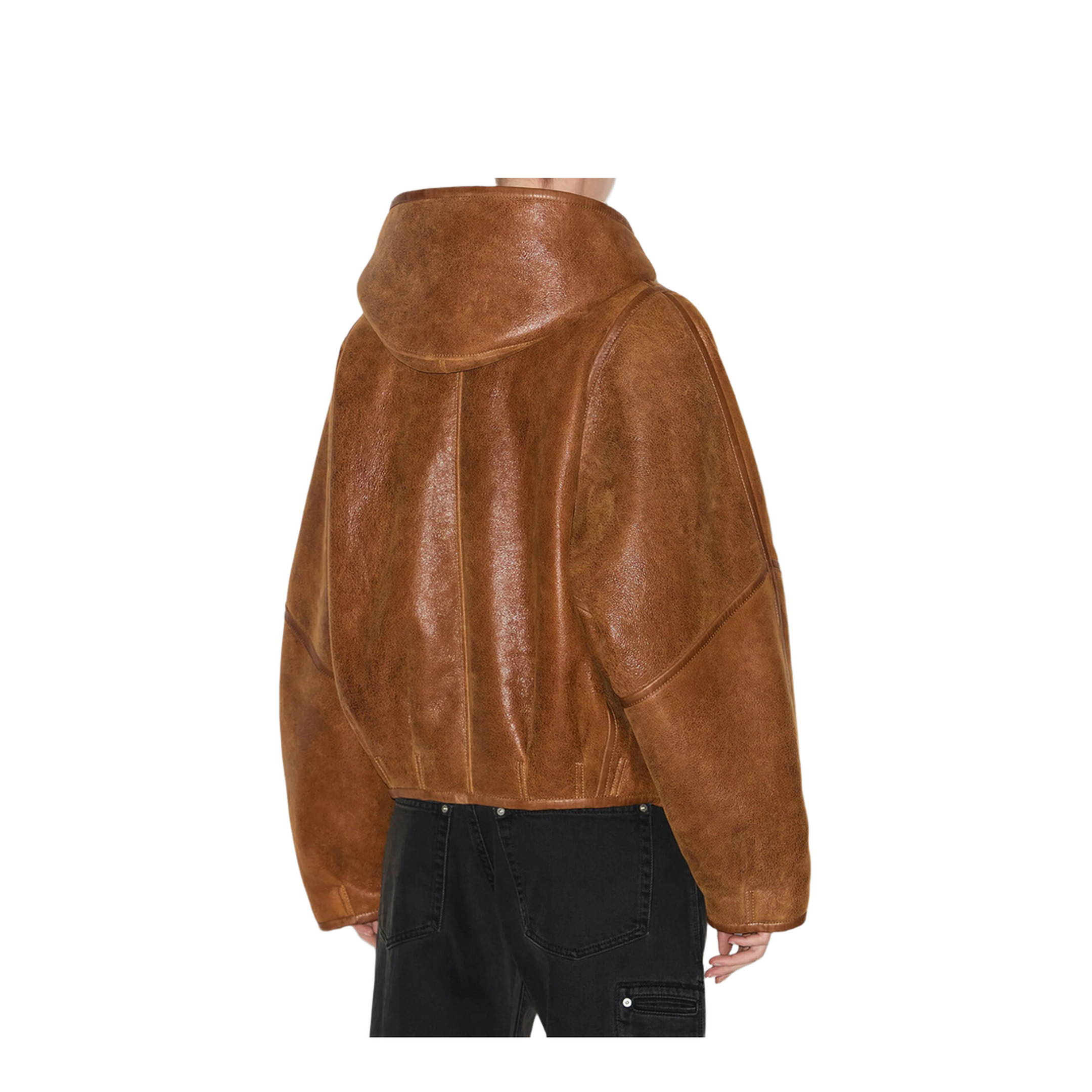 Amiel Short Shearling Coat - Image 4