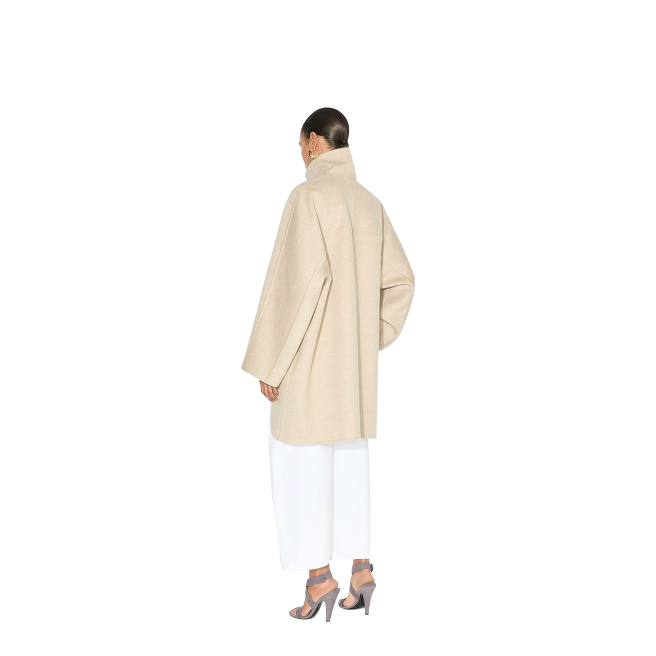 Asymmetric Cashmere Coat - Image 3