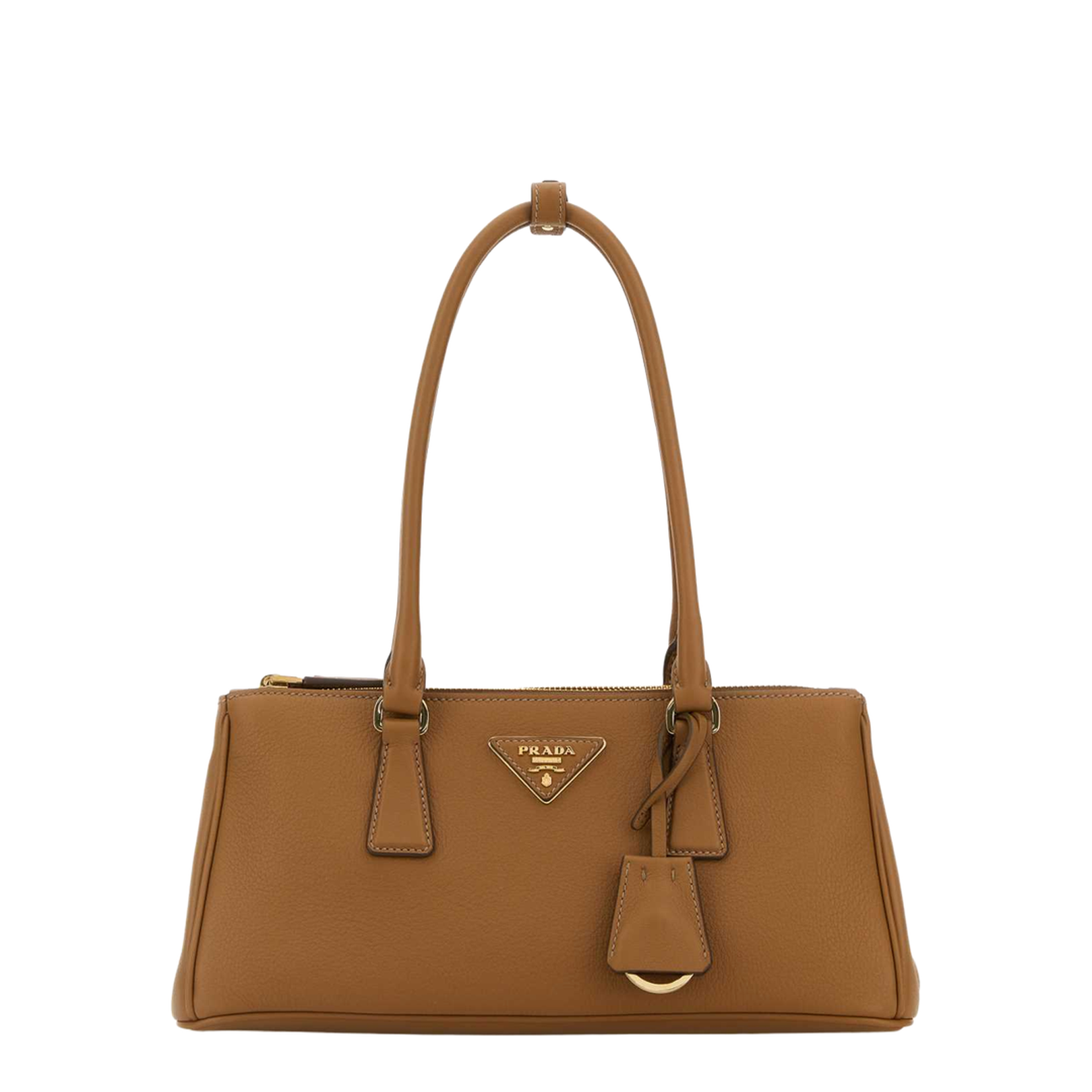 Camel Leather Shoulder Bag - Image 1