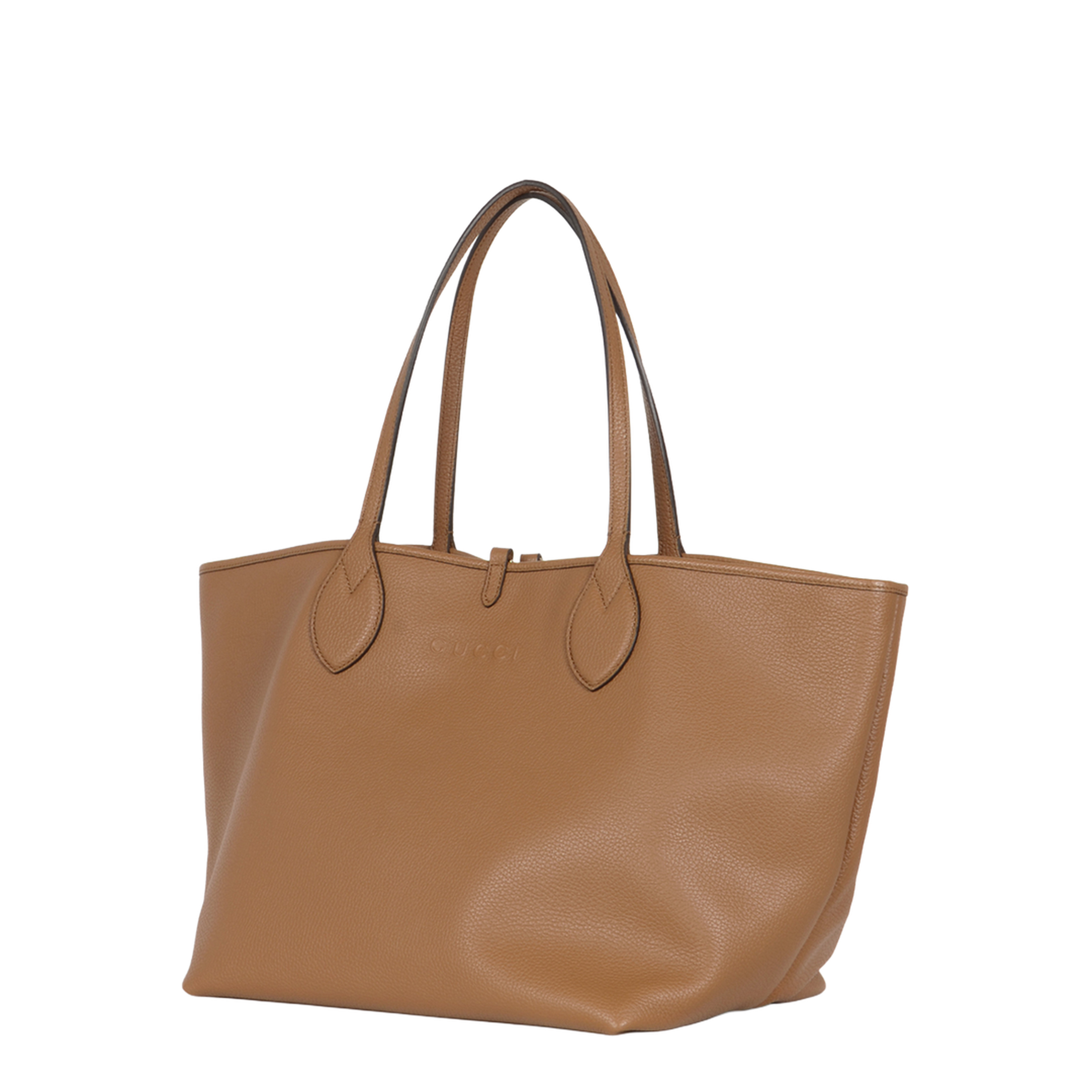 Totissima Large Leather Tote Bags - Brown - Image 2