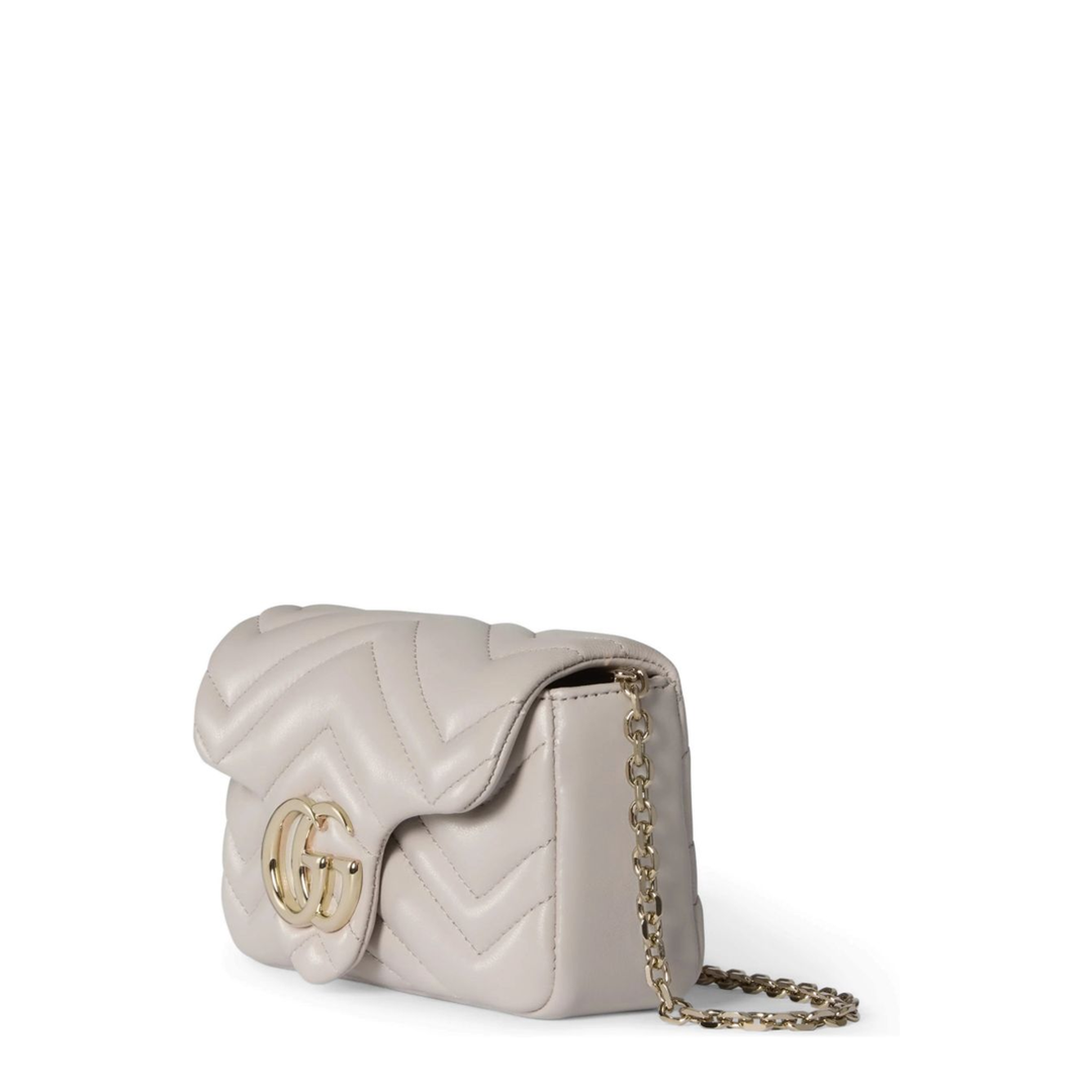 GG Marmont Mini Shoulder Bag Nappa Leather - Light Grey - Image 2