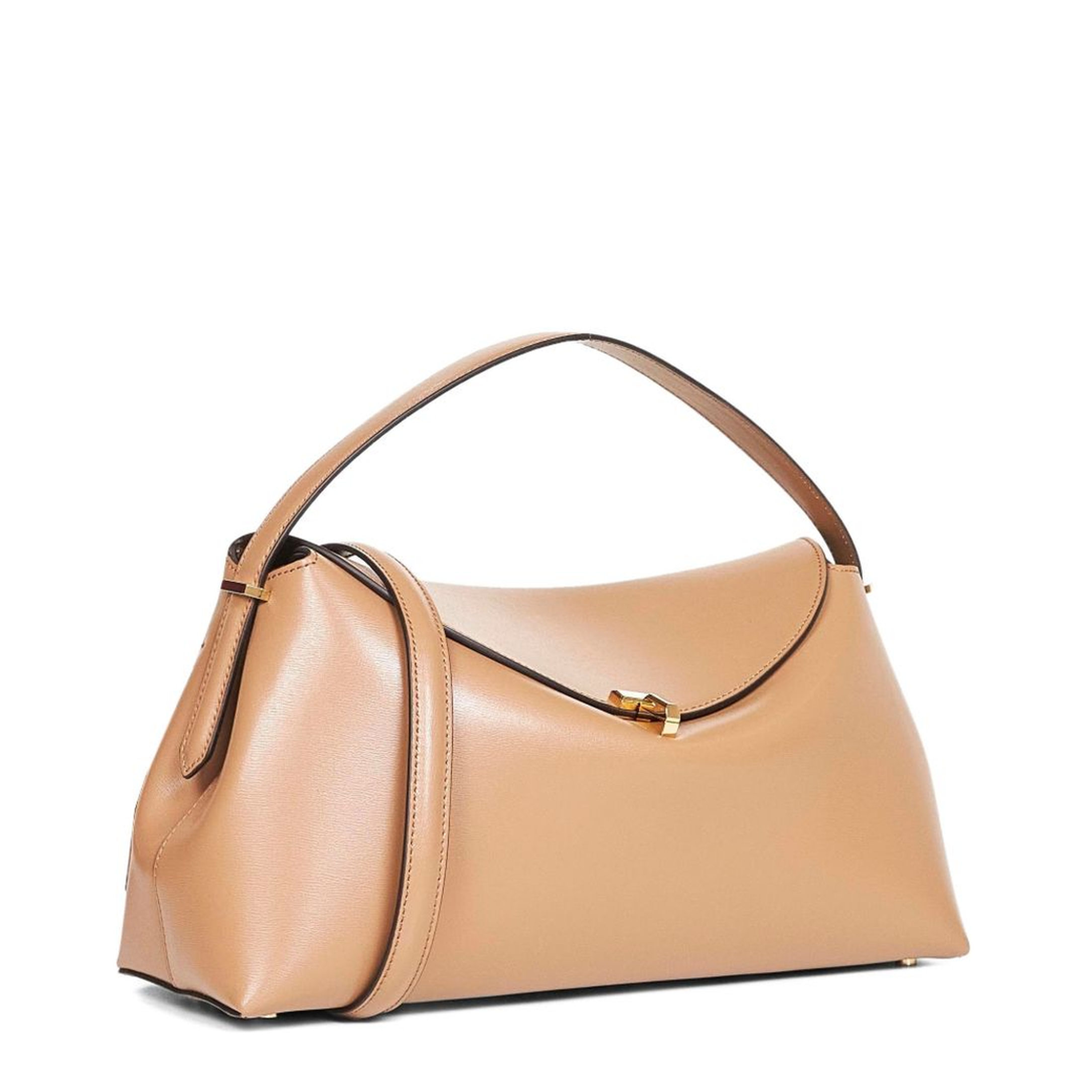 T-Lock Palmellato Calf Leather Top-Handle Bag - Bark - Image 2
