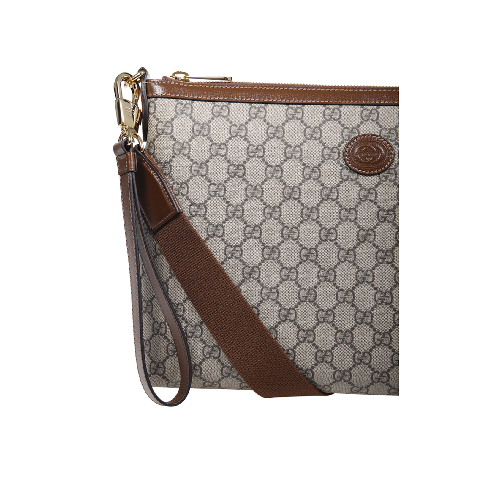 Small Canvas Bi-Color Pouch - Gray - Image 5