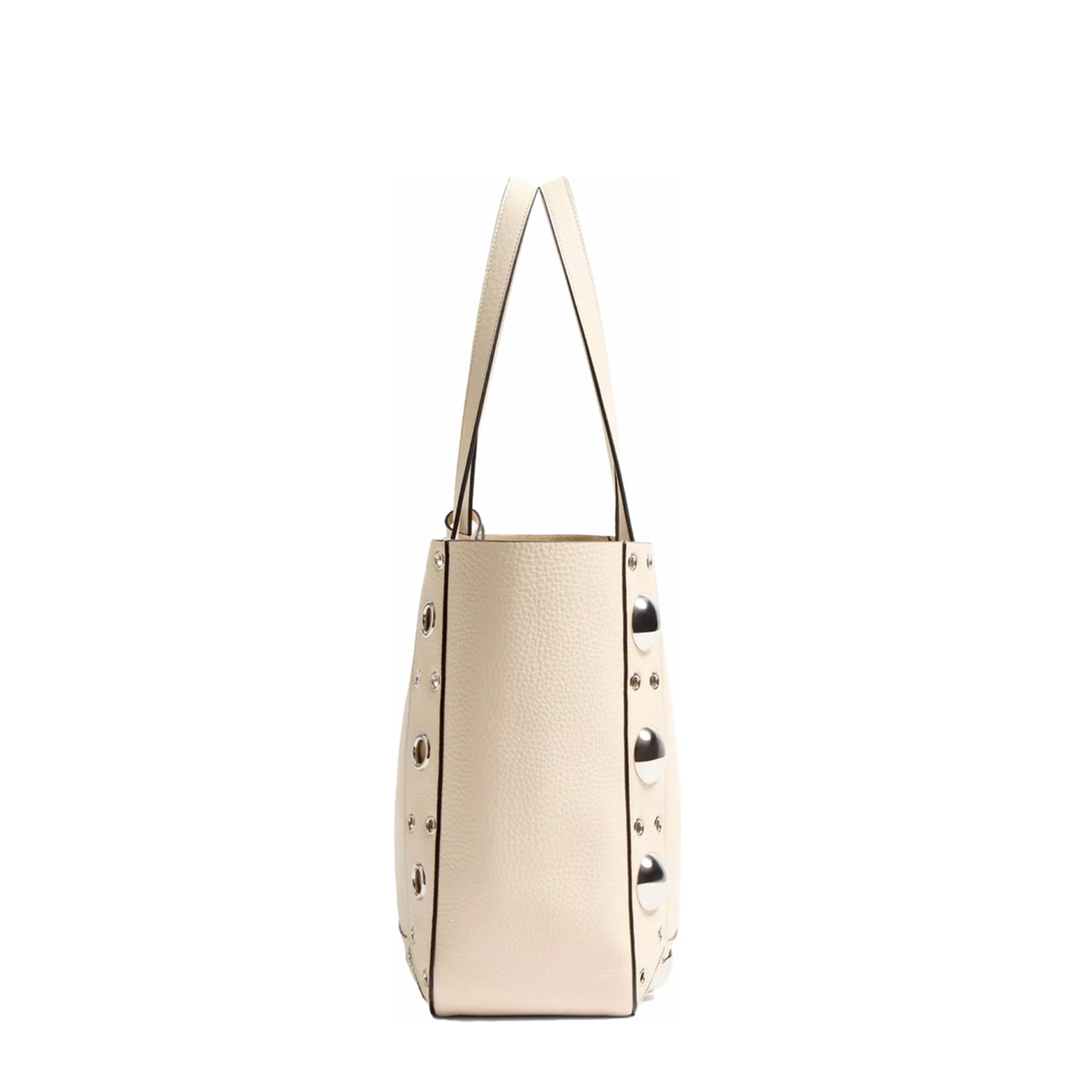 Nellcôte Medium Grained Calfskin Shopping Bag - Ivory - Image 3