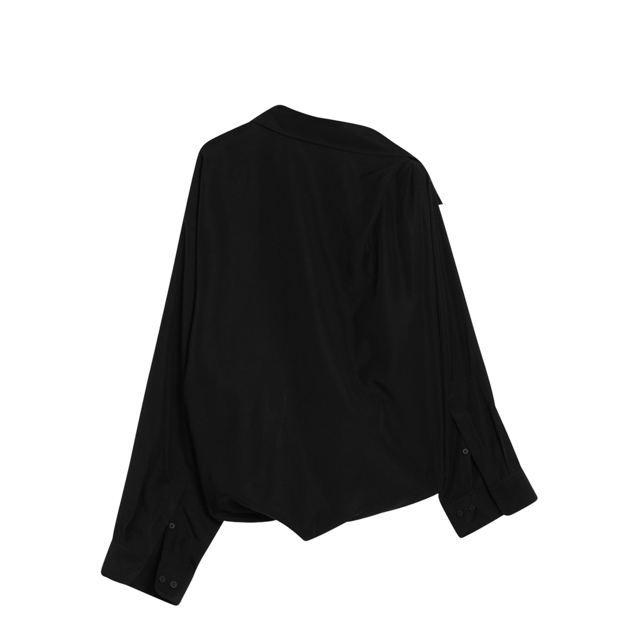 One-Shoulder Poplin Shirt - Image 2